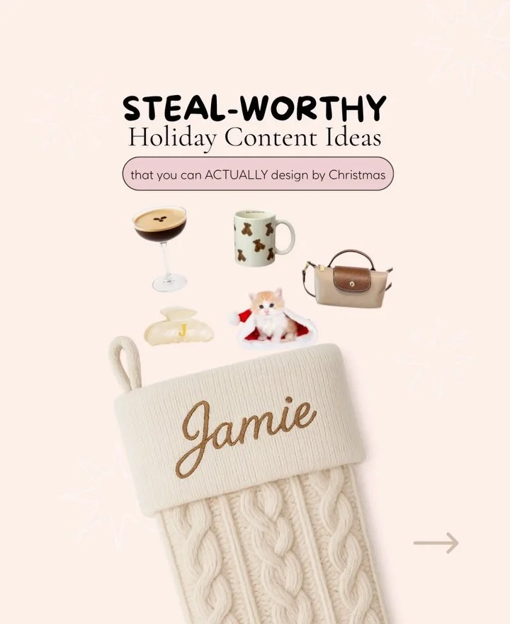 ✨STEAL-WORTHY (and actually doable) HOLIDAY CONTENT✨

If you&rsquo;ve been wanting to hop on a trend before Christmas is over&hellip; this is your sign! We put together a few festive ideas you can totally recreate.
⠀⠀
BUT HERE&rsquo;S THE THING 👉 th