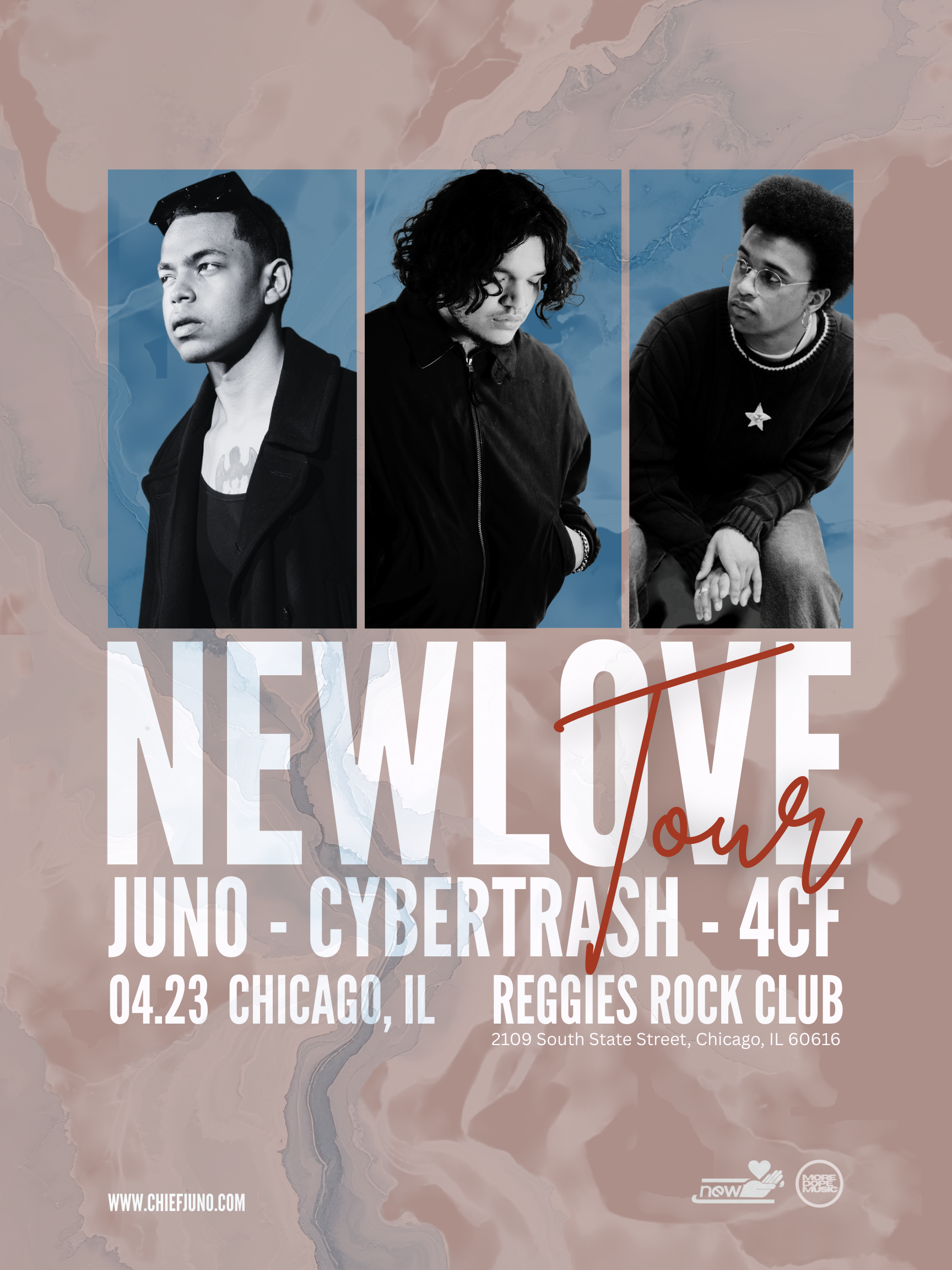 Juno with Cybertrash + 4CF at Reggies Rock Club (Chicago, IL)