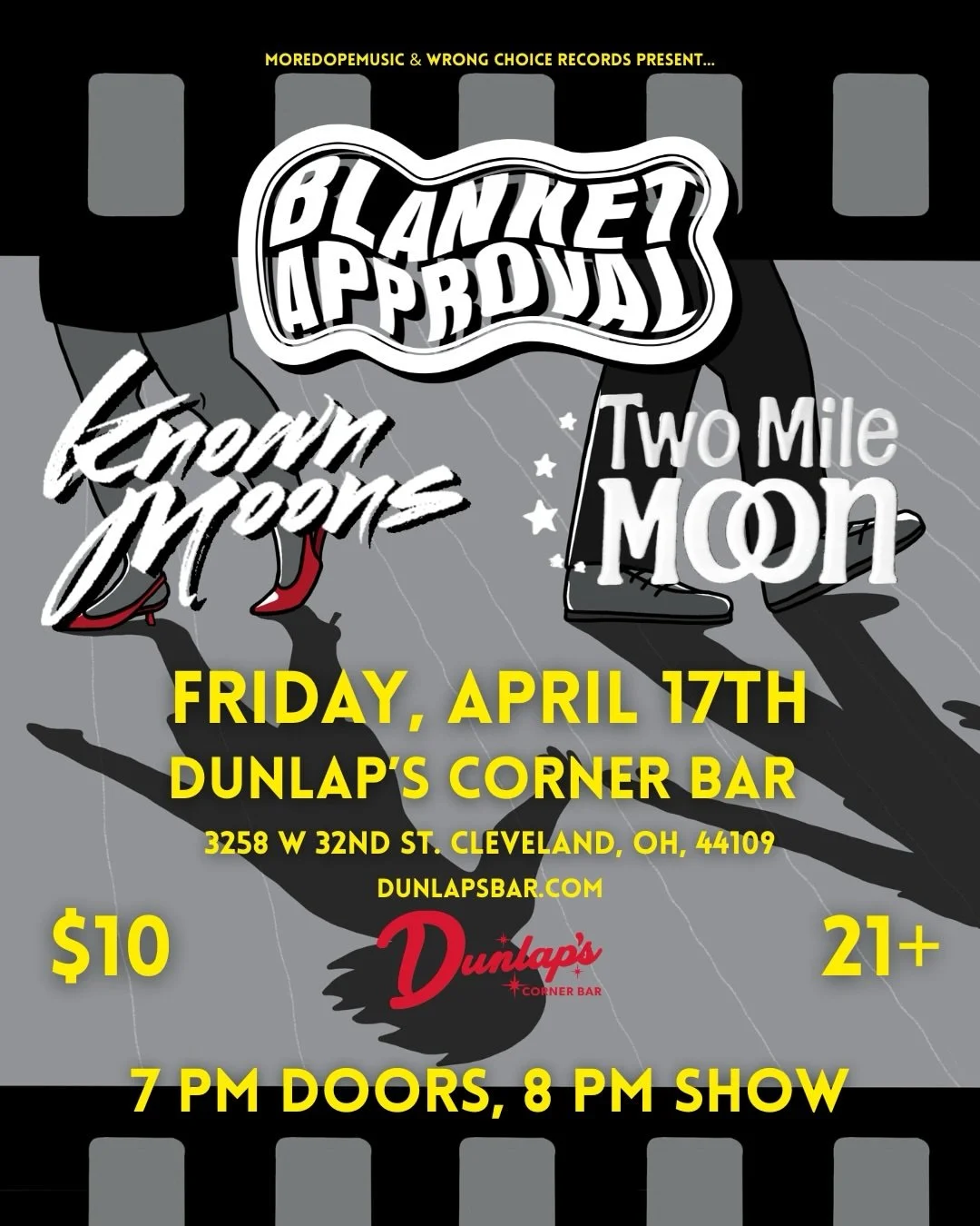 Blanket Approval with Known Moons + Two Mile Moon at Dunlap's (Cleveland, OH)