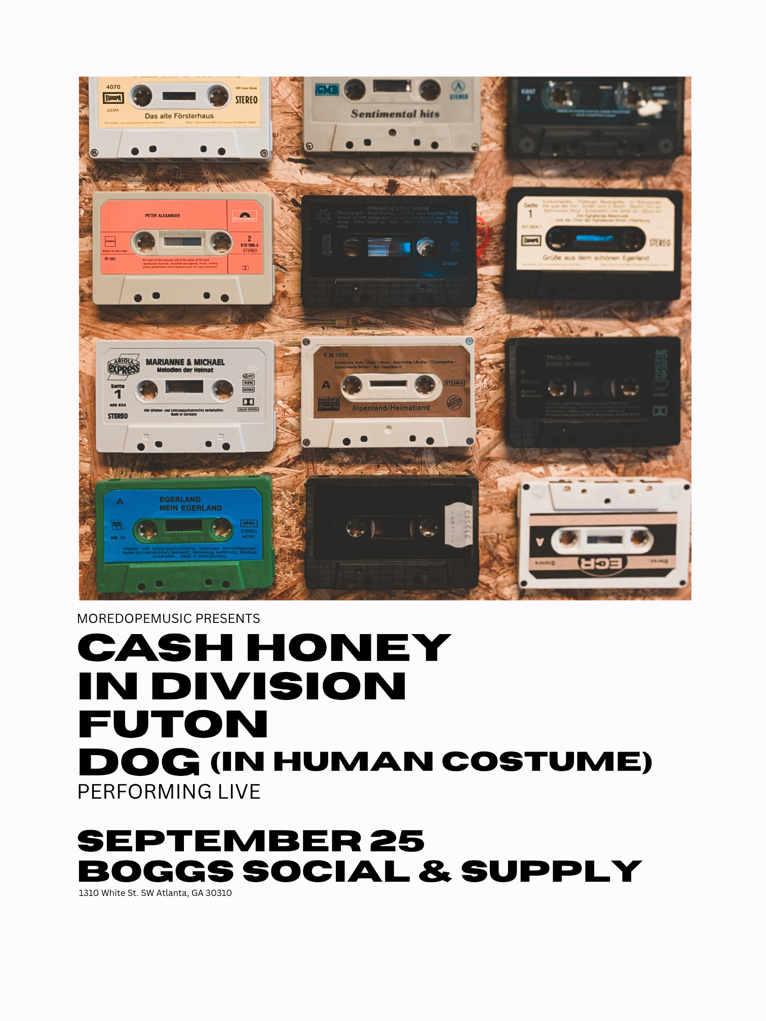 Cash Honey with In Division + Futon + Dog (In Human Costume) (Atlanta, GA)