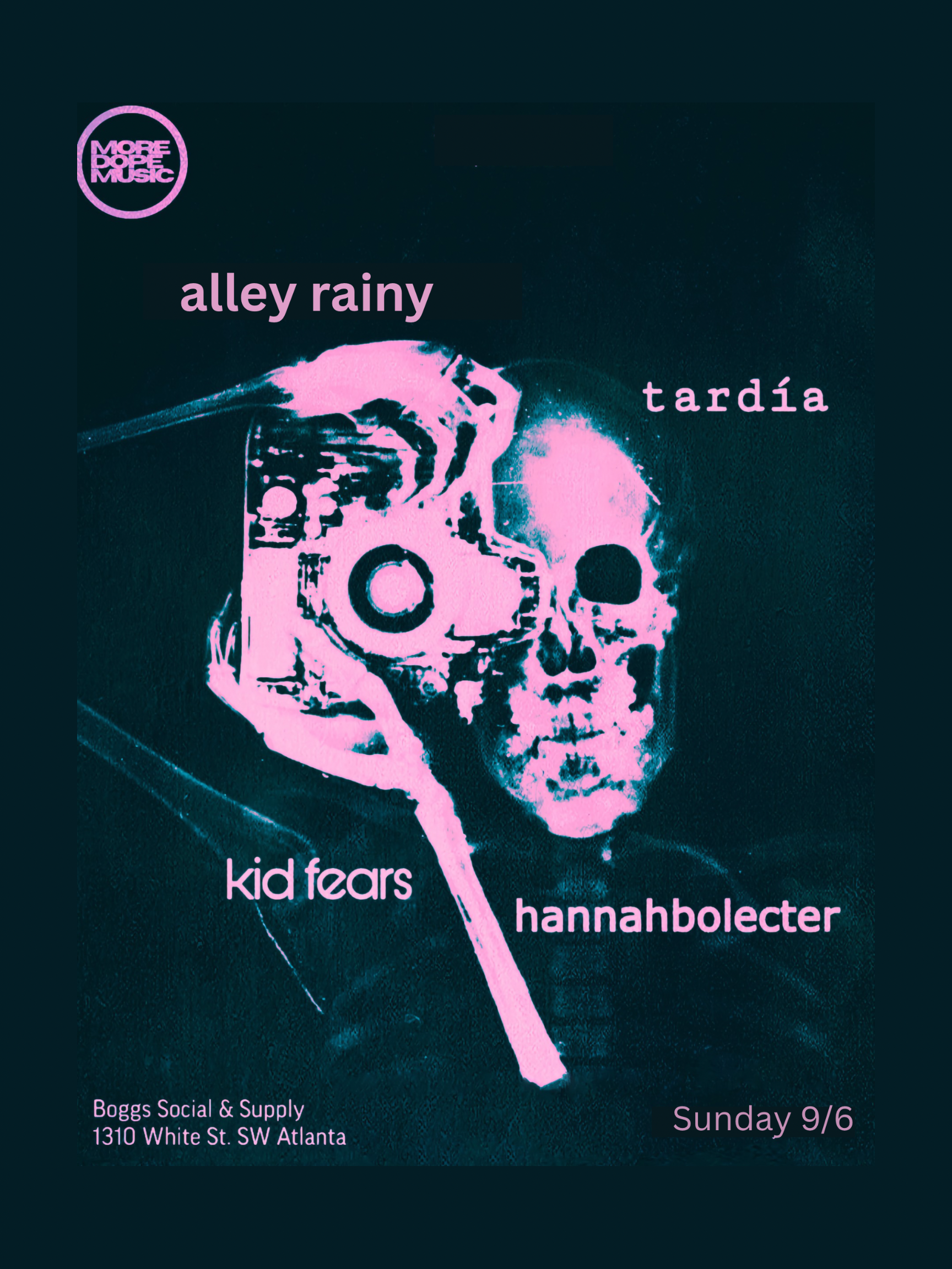 alley rainy + tardia + kid fears + hannabolecter at Boggs Social &amp; Supply (Atlanta, GA)