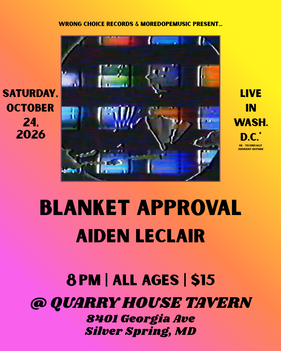 blanket approval oct 24 poster