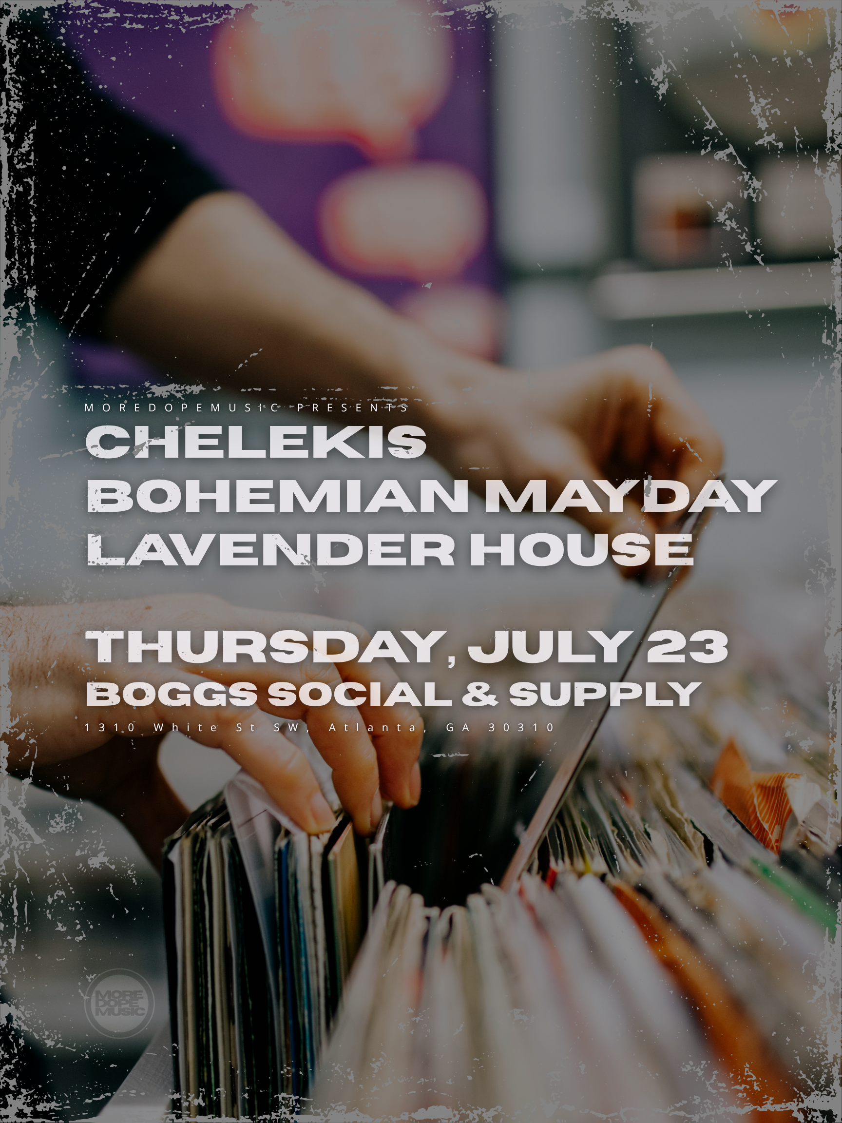 July 23 Poster at Boggs Social