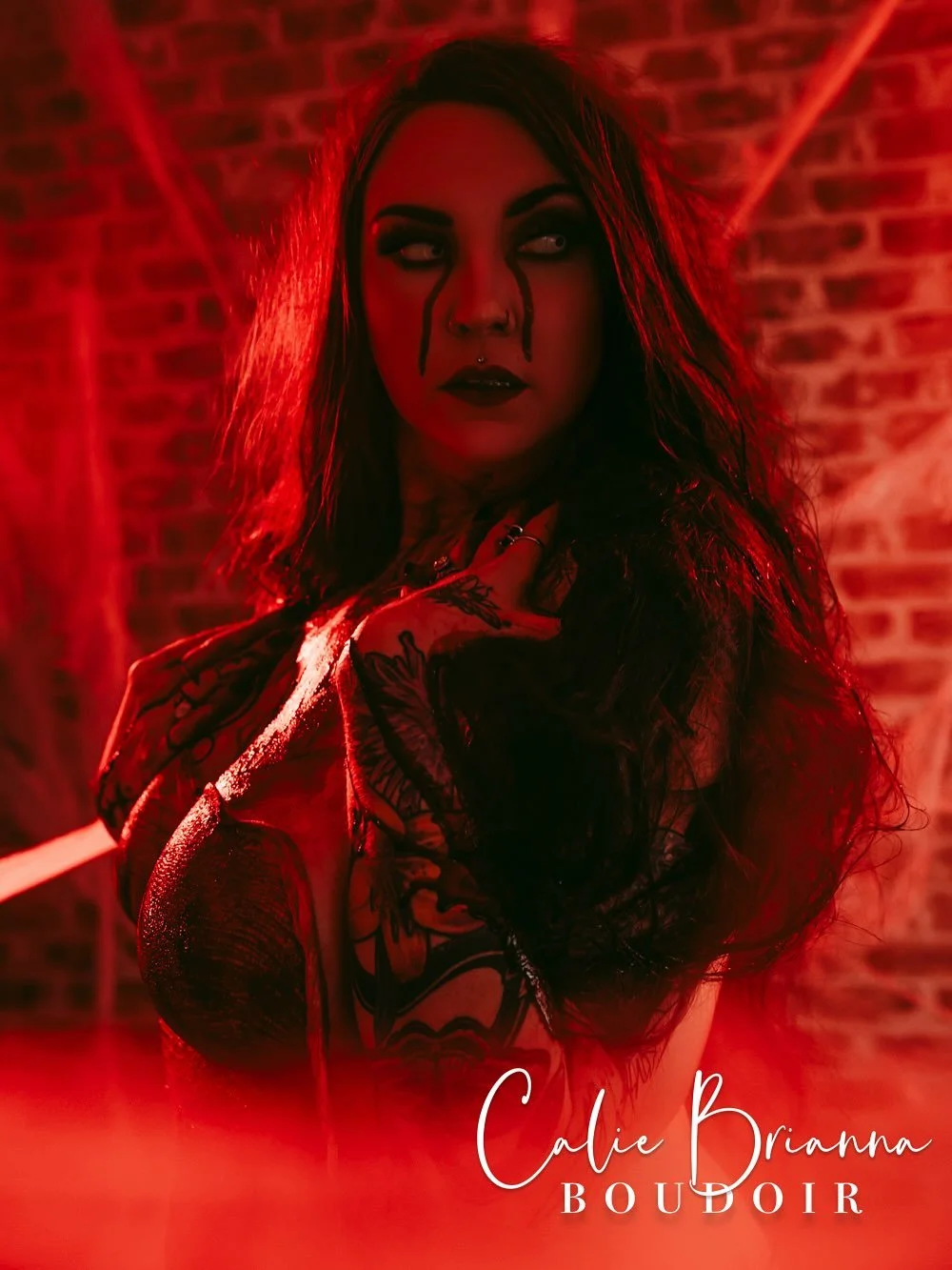 Halloween is in 6 Days 😍

Here&rsquo;s a little teaser of the magic I made with @kimbumblebee 

Just wait till Halloween when I show you the rest 😏

Which vibe do you like best? Bloody Spider Web or Bloody Vampire?