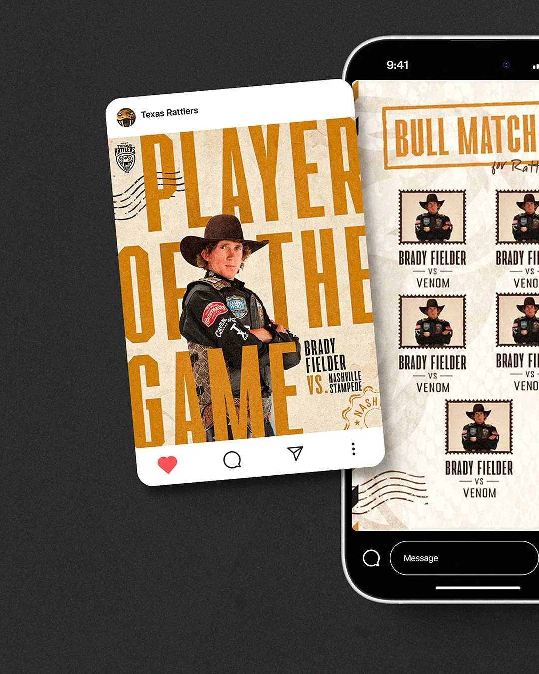 A new season calls for a fresh look&mdash;without losing what made it iconic in the first place. 🤠🐂 

We partnered with the Texas Rattlers to evolve their brand for the 2025 season. From bold new marks to visual frames designed to drive engagement,