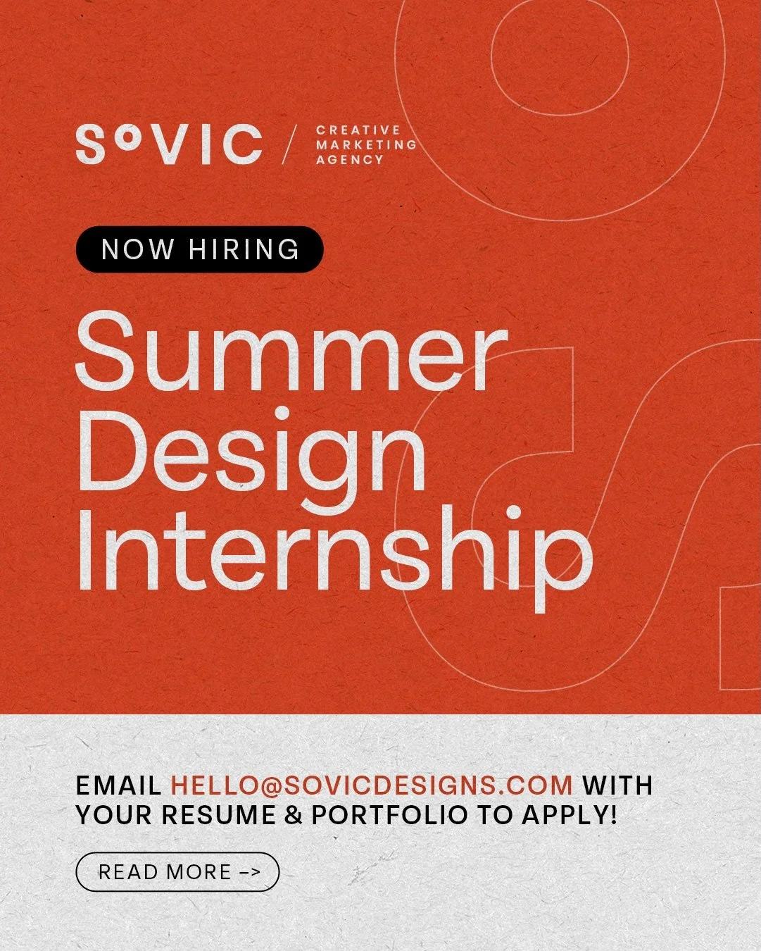 We&rsquo;re looking for a creative, fun, smartworking individual to join us this summer for a hands-on graphic design internship! This role offers the opportunity to work on real projects, collaborate with our team, and gain practical agency experien