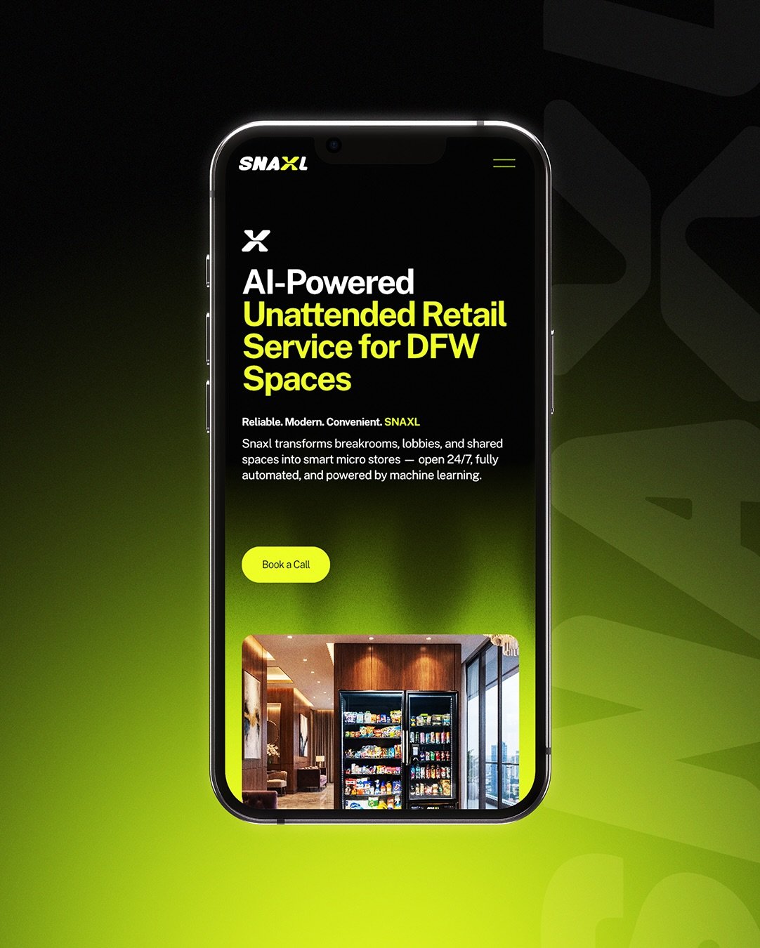You came up with the idea. We brought it to life. 🎯 Snaxl is reimagining what vending looks like in modern business spaces- AI-powered, high-quality, and built for the future. They needed a digital presence that matched.

We came in with full creati