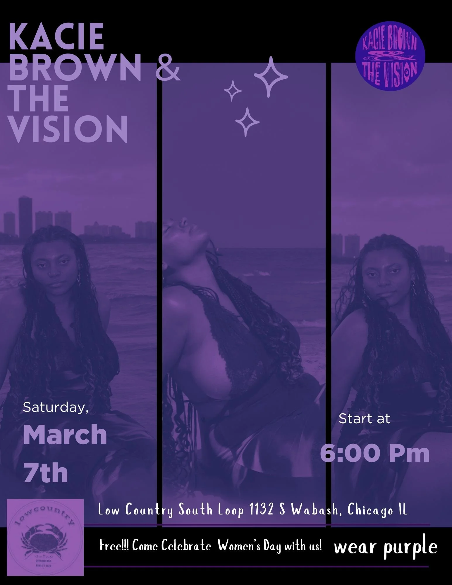 Kacie Brown &amp; The Vision Live @ LowCountry South Loop