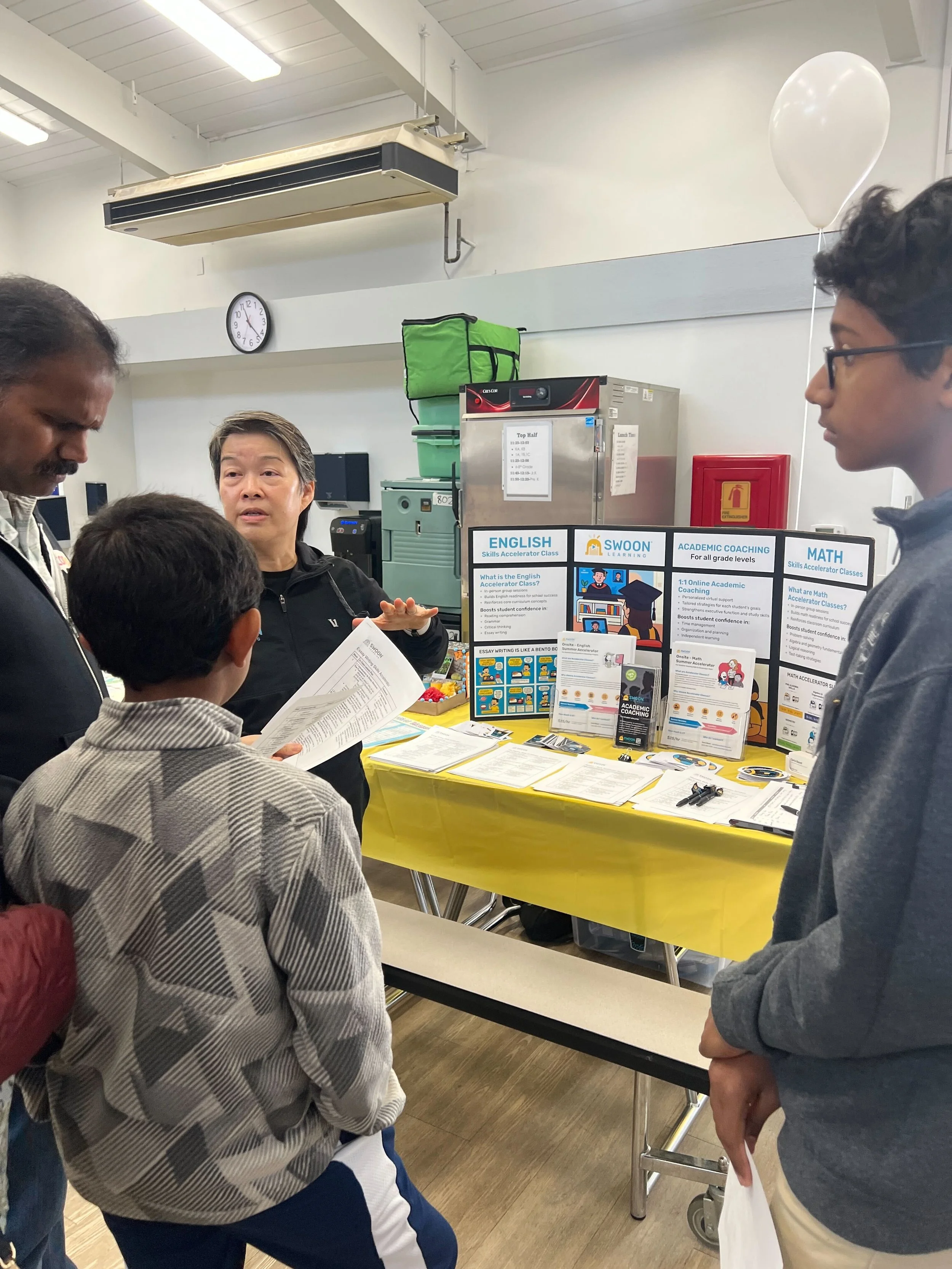 Co-founder & CEO, Carla Bayot at the Merryhill School - Milpitas Open House