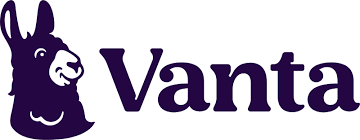 Vanta logo featuring a stylized donkey's head in purple