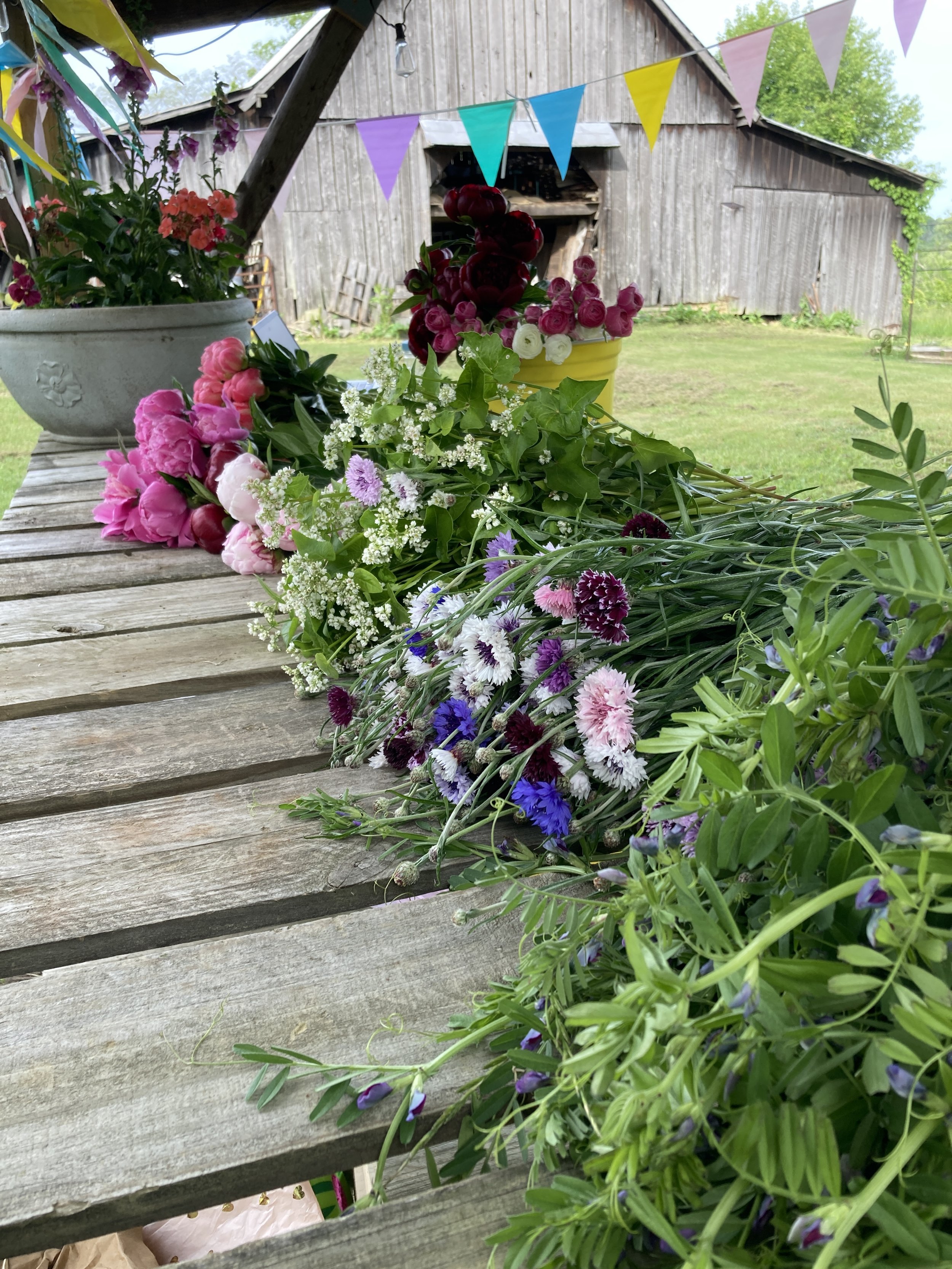 Wedding Flowers Prepped