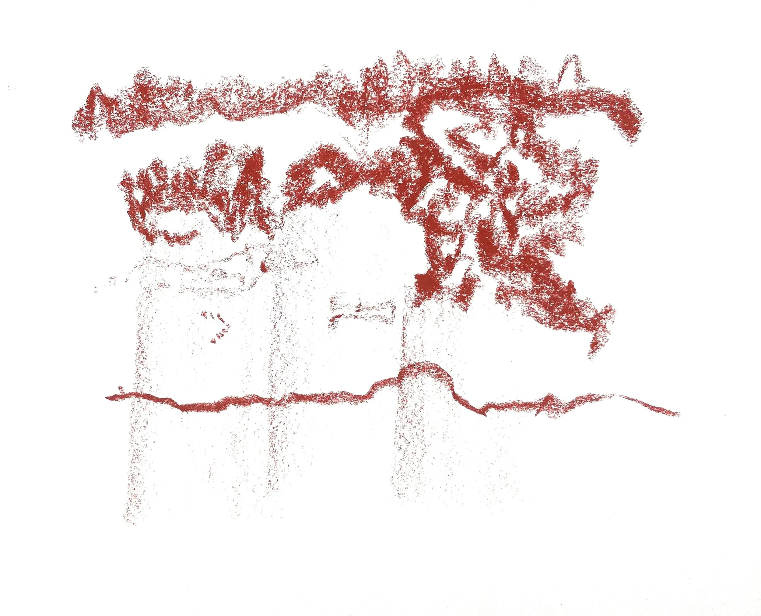 Sheeting rain over the escaprment