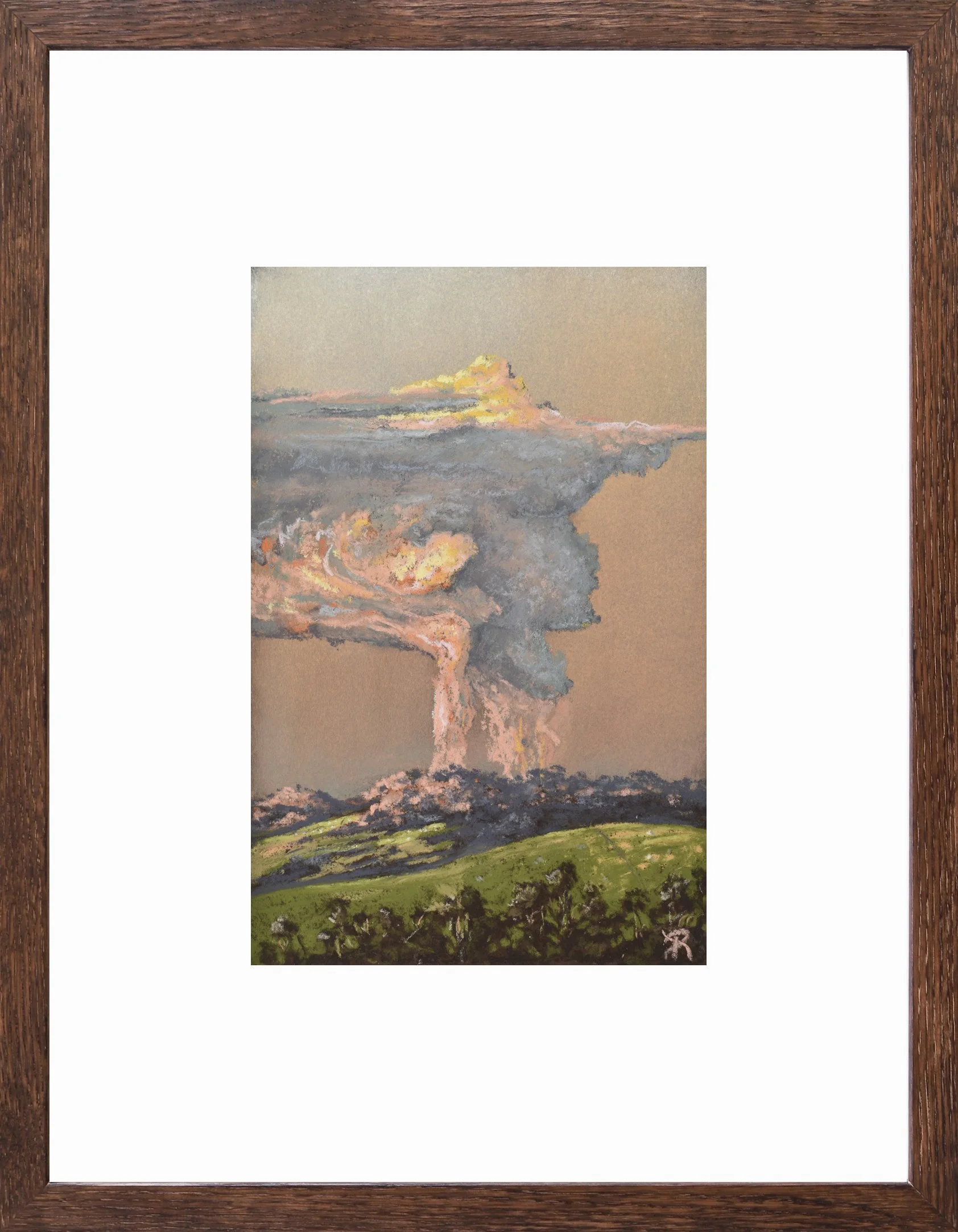 Beyond the Hills | 2025
Soft Pastel on 340gsm watercolour paper
Image: 14.5x22cm, Frame: 31.5x39cm
$580 AUD, framed under Ultravue UV70 glass - Available via The Corner Store Gallery