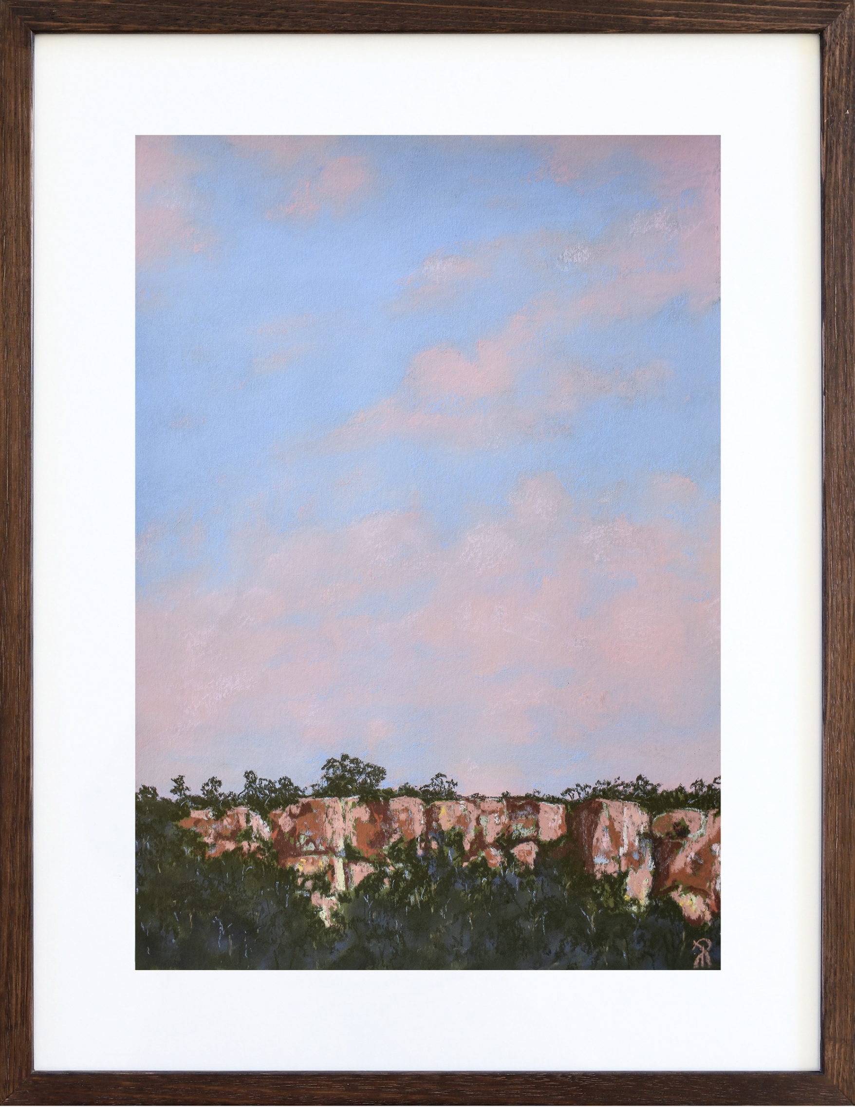 Soft Pink in Clearing Sky, 2024
Soft Pastel on 340gsm watercolour paper
Image: 47x34cm, Frame: 62x49cm
(sold)