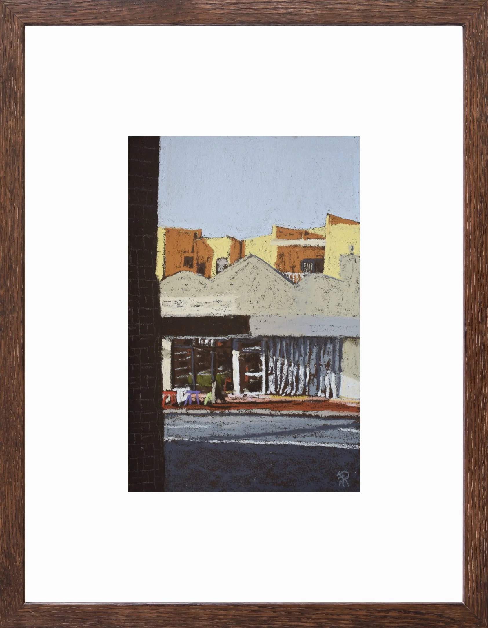 Bread, Espresso | 2025
Soft Pastel on 340gsm watercolour paper
Image: 14.5x22cm, Frame: 31.5x39cm
$580 AUD, framed under Ultravue UV70 glass - Available via The Corner Store Gallery