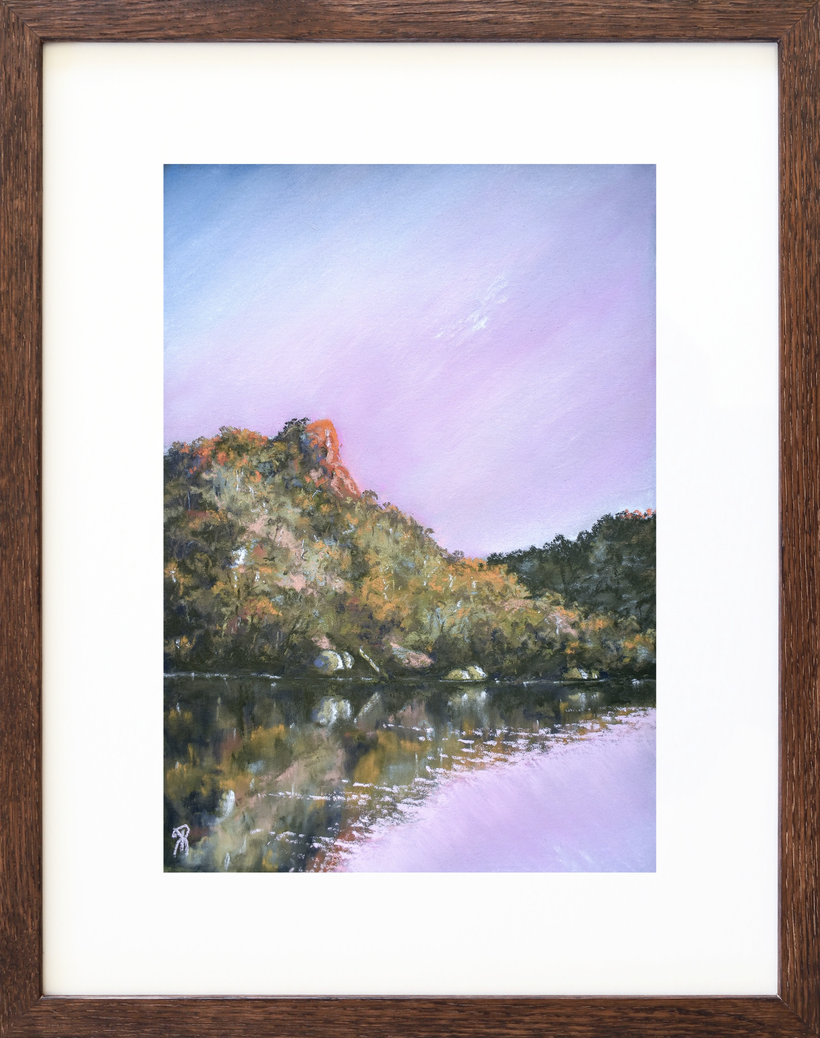 Pink Sky on Dusk, 2024
Soft Pastel on 340gsm watercolour paper
Image: 34x24cm, Frame: 49x39cm
$560 AUD (Framed)
Enquire to purchase