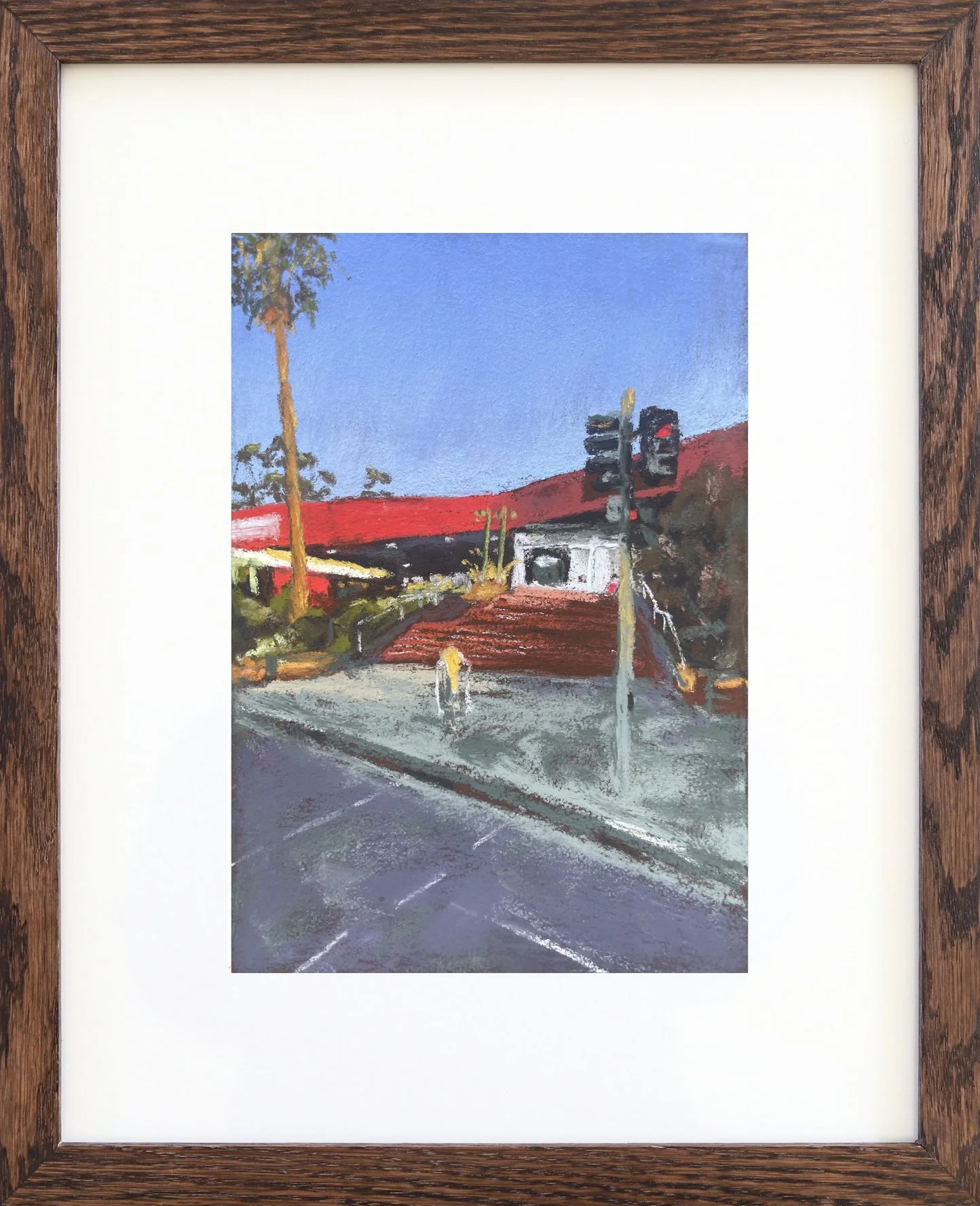 Stairway to Coles | 2023
Soft Pastel on 340gsm watercolour paper
Image: 19.5cmx13.5cm, Frame: 34.5x28.5cm
$290 AUD  (Framed)
Enquire to purchase