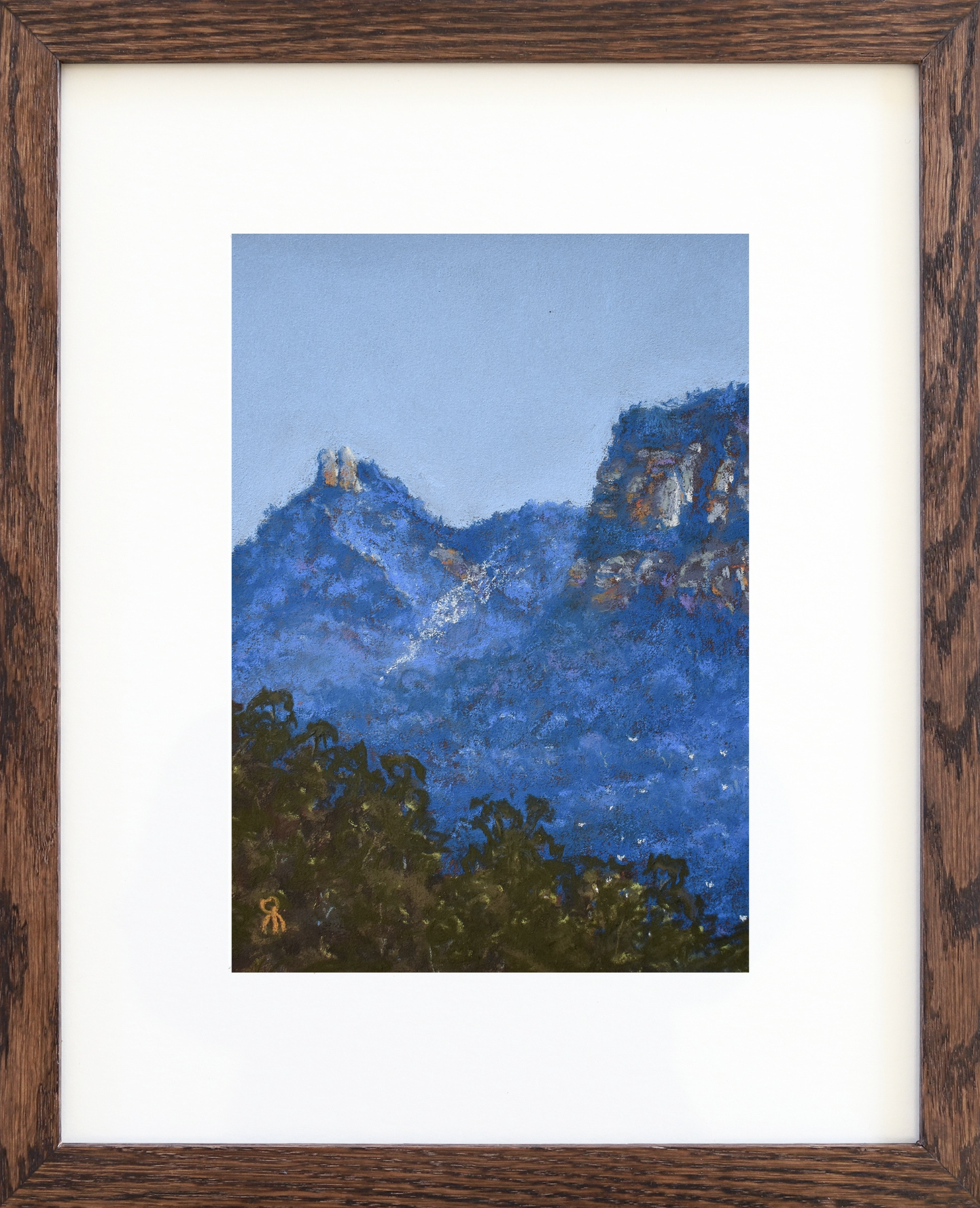 Distant Camp, 2024
Soft Pastel on 340gsm watercolour paper
Image: 24x17cm, Frame: 39x32cm
(sold)