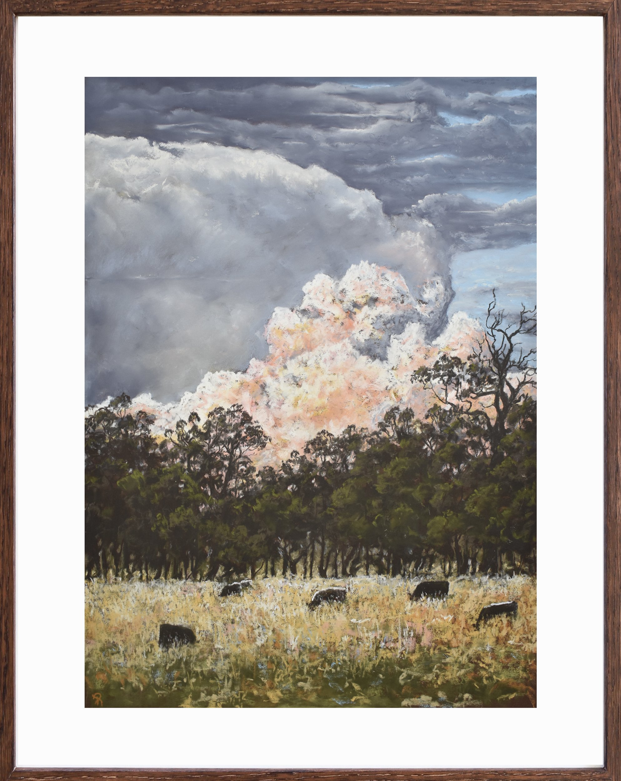 Quiet in the Approach | 2025
Soft Pastel on 340gsm watercolour paper
Image: 46.5x66.5cm, Frame: 60.5x80.5cm
(sold)