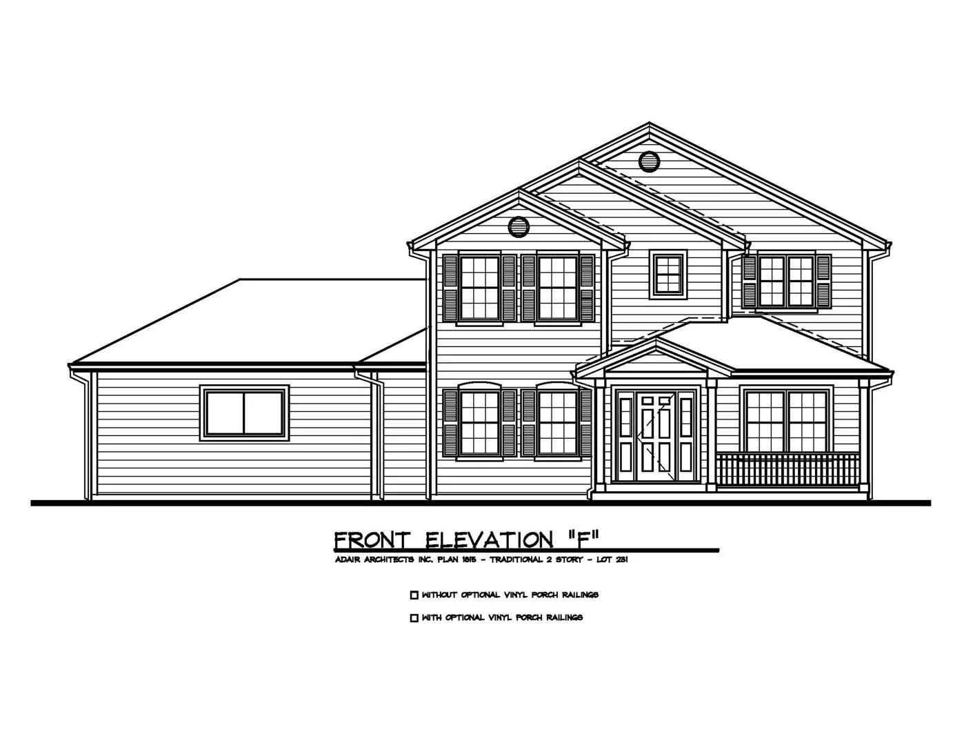 Traditional 2 Story F — Channahon Town Center