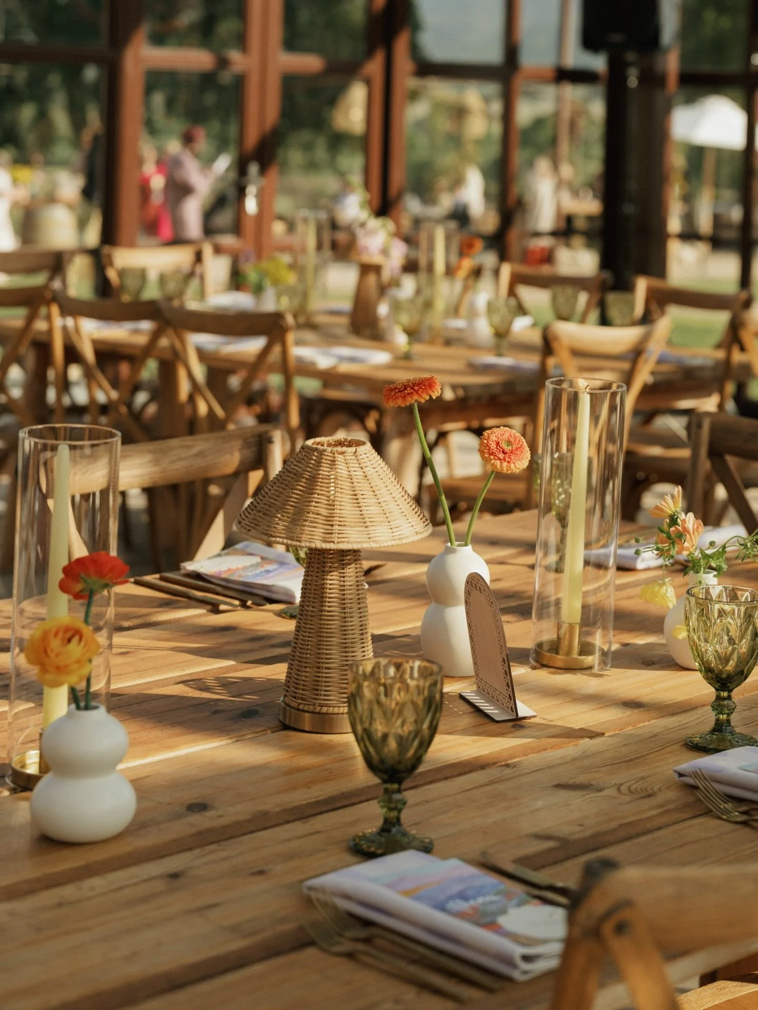 Woven Rattan Lamps
