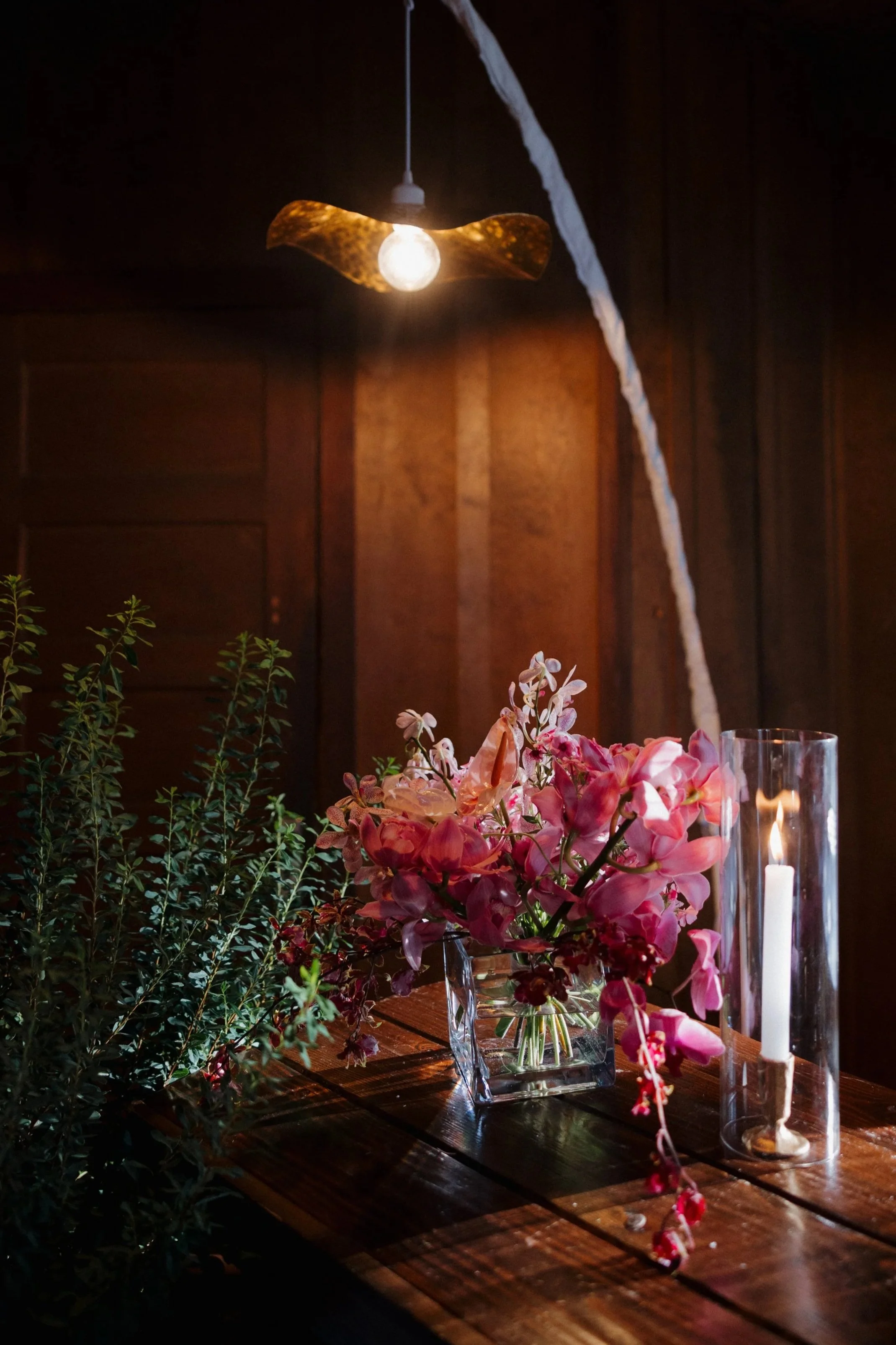 Gold Hammered Pendant