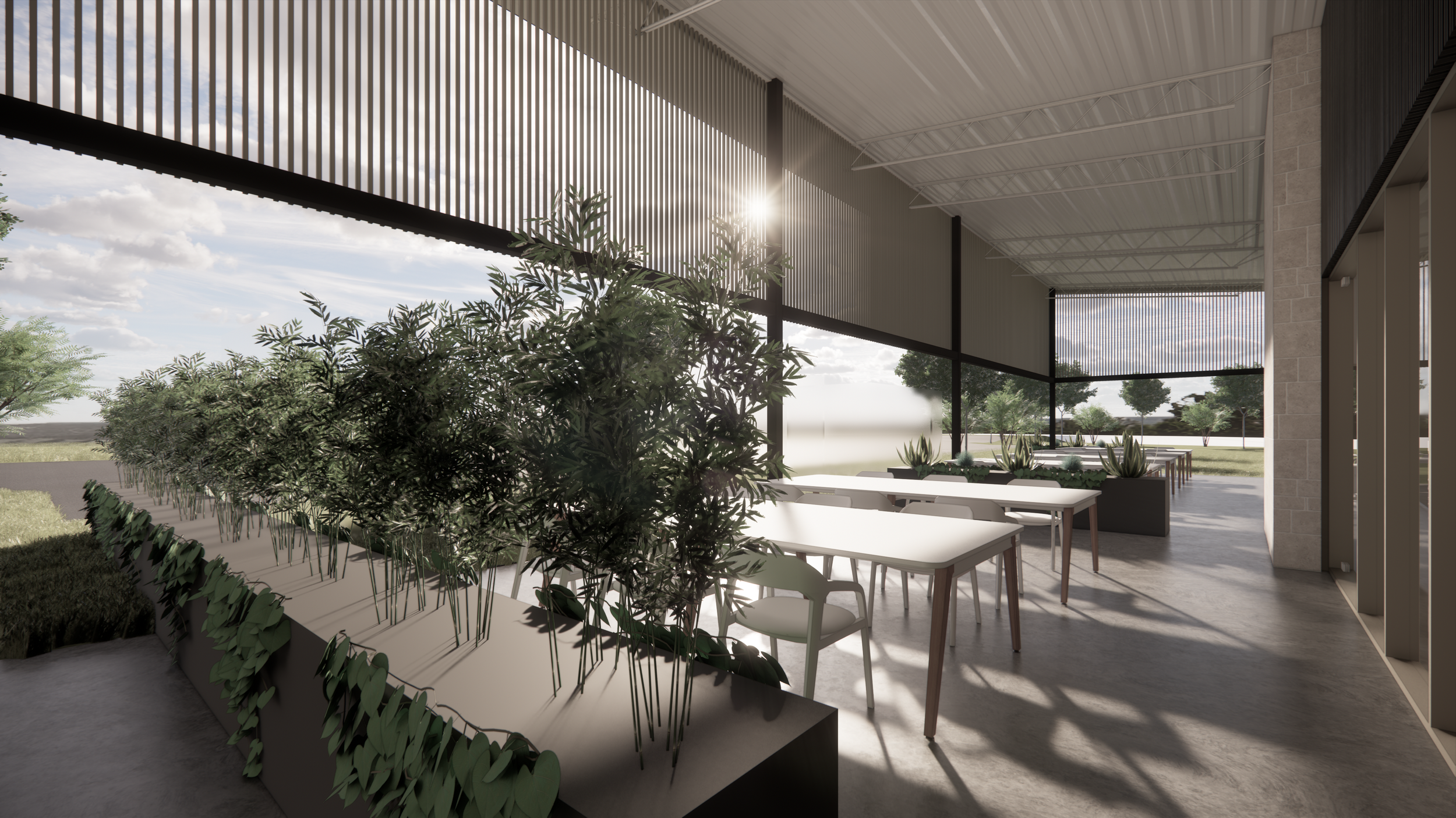 COFFEE HQ - New Construction Restaurant and Bar in Austin, TX for local coffee company. Custom Architecture and Interior Design services. Custom furniture design, lighting design and selection, custom millwork complement all-new kitchens, event space