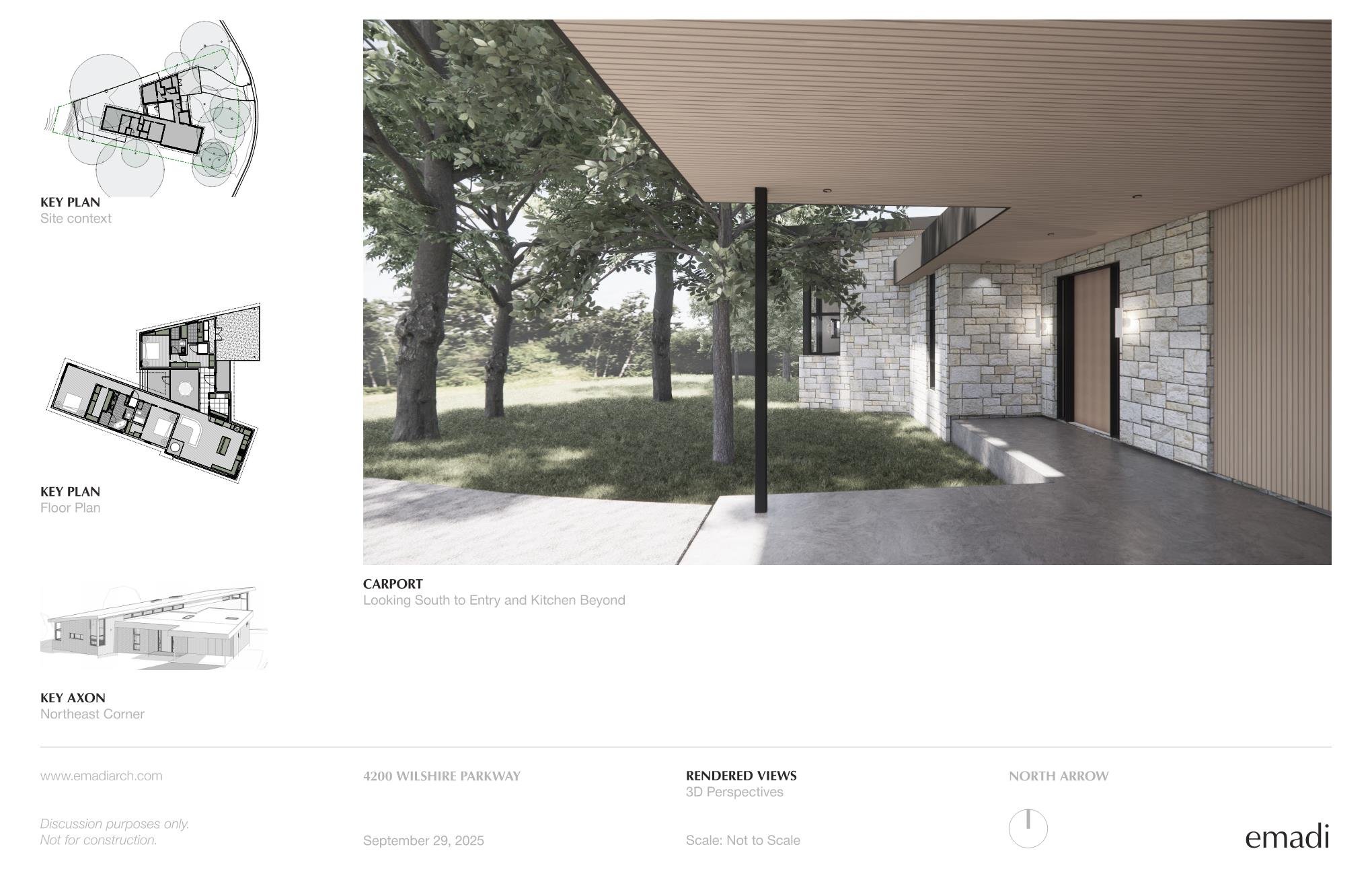 New Construction Mid-Century Modern Home in Austin, TX. Custom Architecture and Interior Design services. Historic neighborhood with mature trees, creek, and parks. Bright, open, airy spaces connect indoor and outdoor living spaces.  Custom residenti