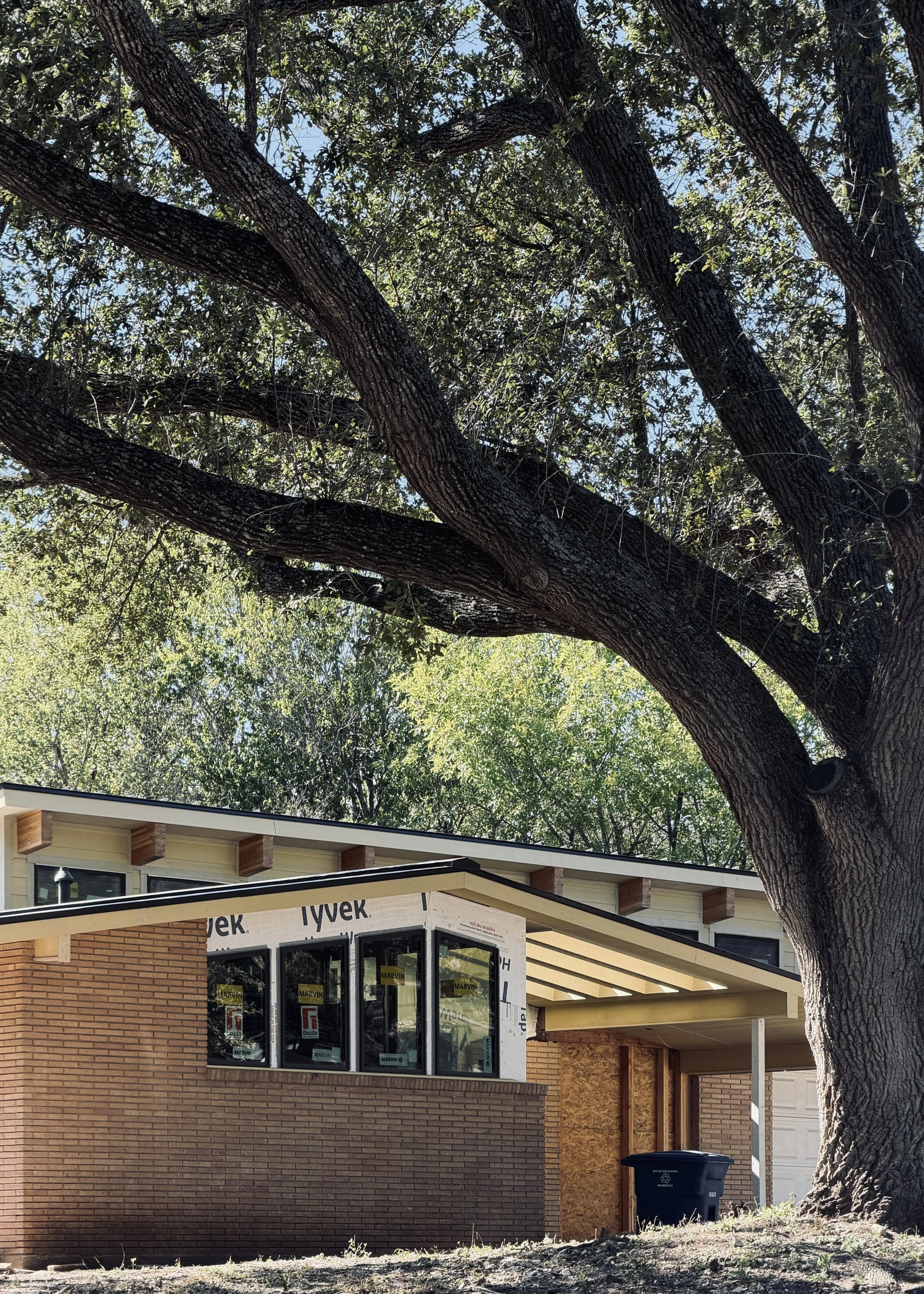 Residential renovation, mid-century modern, in San Antonio, TX. Award-Winning Residential, Commercial, & Hospitality Architecture and Interior Design in Austin, TX.