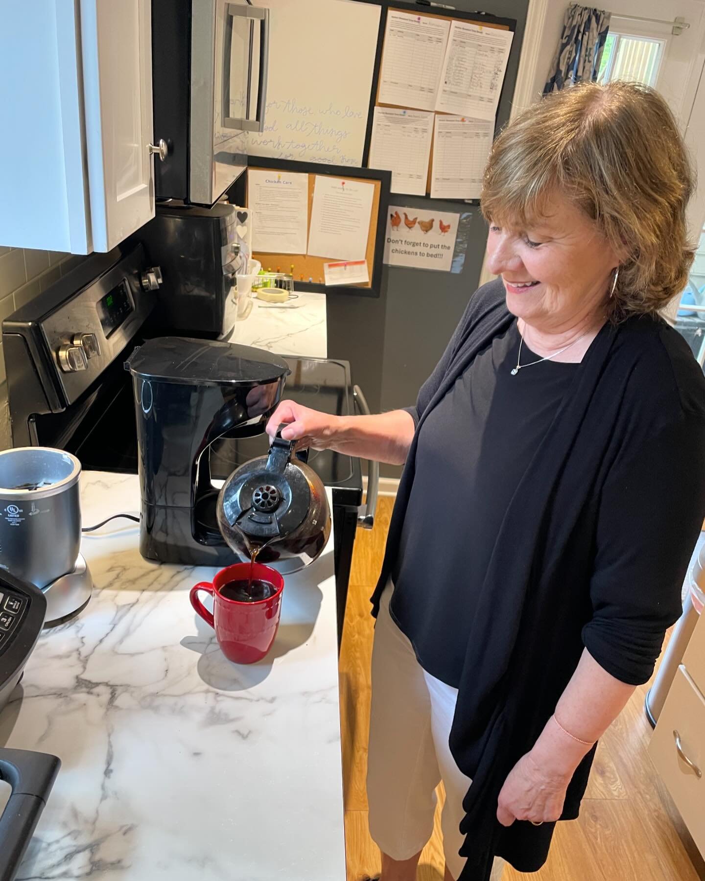 Caught in action ⭐️ It&rsquo;s Coach Nancy! ☕️
&bull;
Nancy has been with North Star for over 5 years! Her kind heart, gentle spirit, and love for Christ are represented in all she does when interacting with both staff and residents on a daily basis!