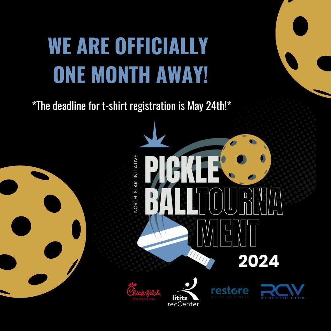 WE ARE LESS THAN ONE MONTH AWAY! Have you registered yet?! ⭐

You don't want to miss this! We are so excited to host this year's annual NSI Pickleball Tournament at Penn Manor Middle School on June 15th, 2024 with a rain date of June 22nd. 

Take a s