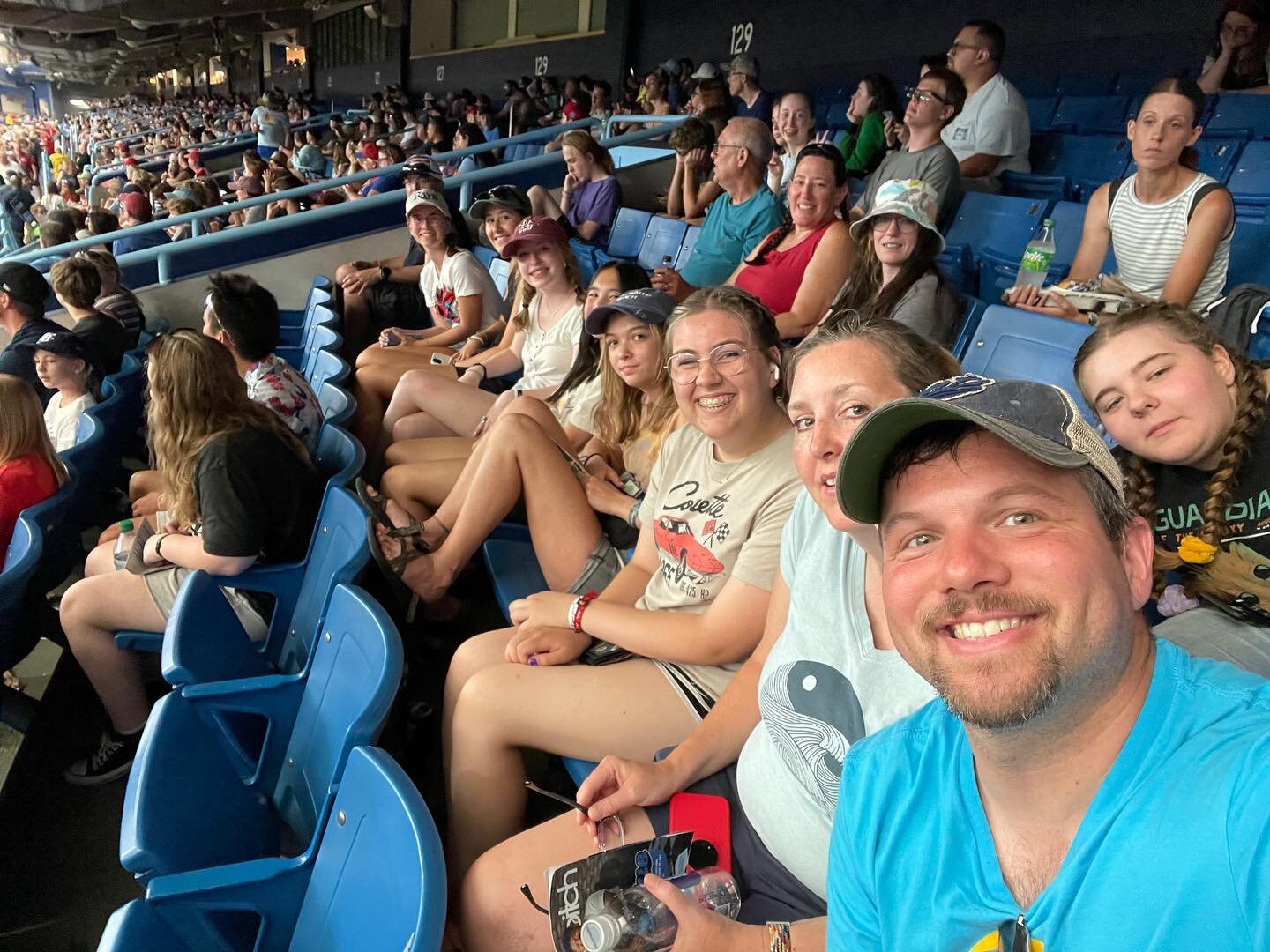 Our group enjoying the baseball game albeit some more than others LoL.  Beach Time was great too!  Looking forward to fireworks later.