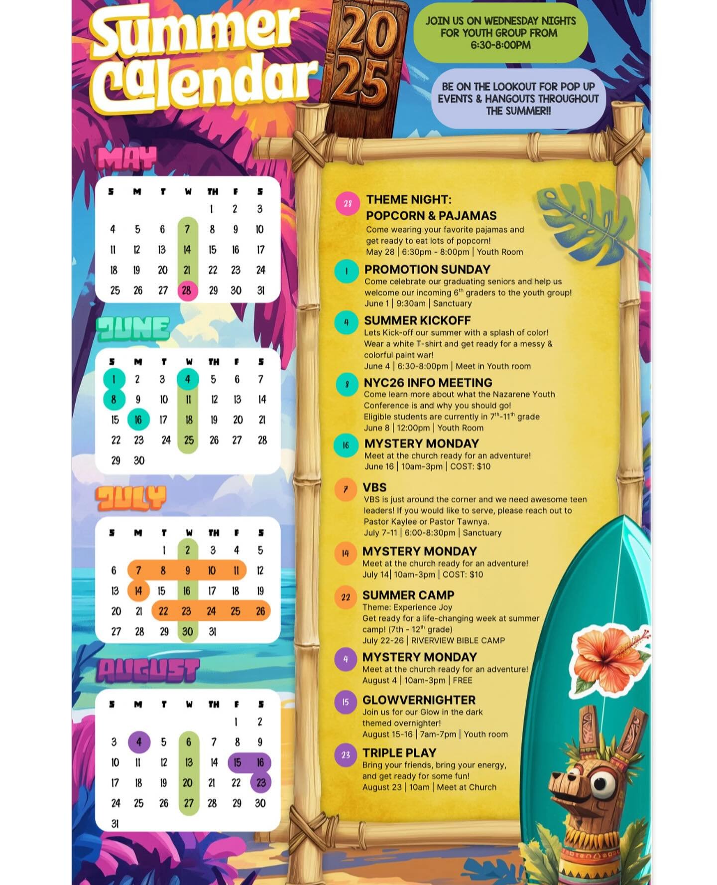 Summer’s almost here, and we’ve got tons of fun coming your way! Check out what we’ve got planned, and keep an eye out for additional pop up events and hangouts all summer long! ☀️⛱️