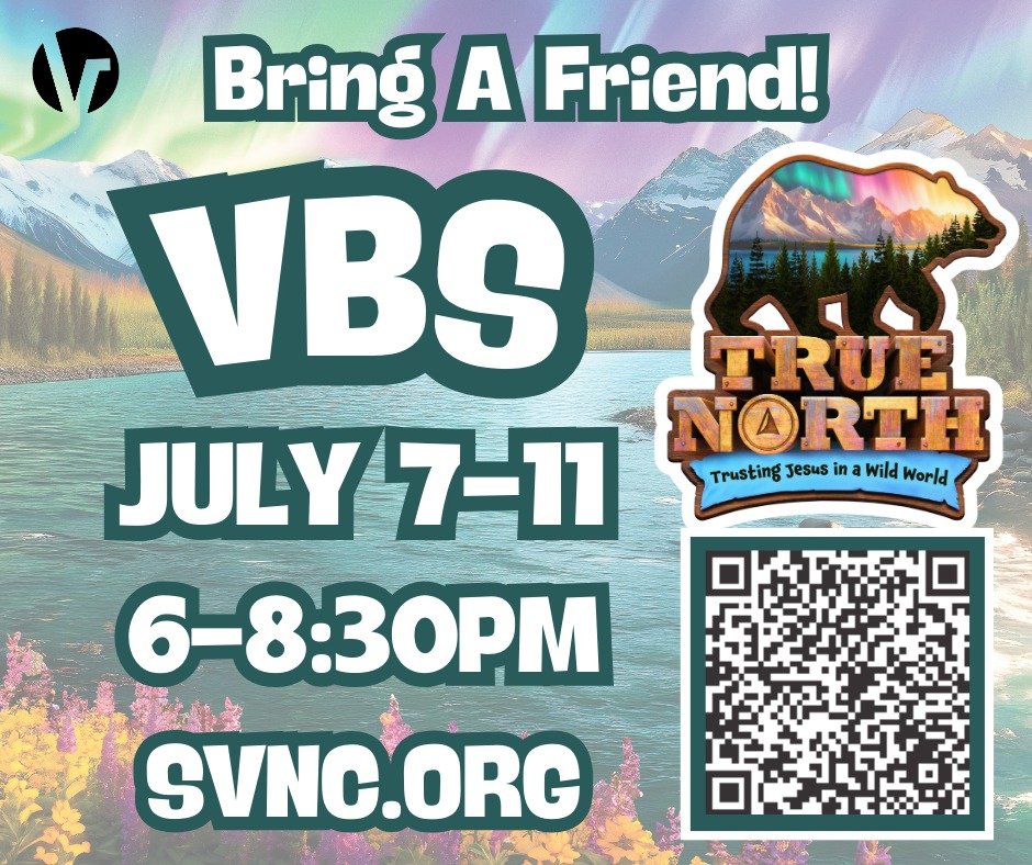 It is time to register for our True North summer VBS which is happening the week of July 7-11 from 6pm-8:30pm! (For ages 4 years to entering 6th grade this Fall). Register at svnc.org &quot;Events&quot; by June 16 to be guaranteed a t-shirt in your s