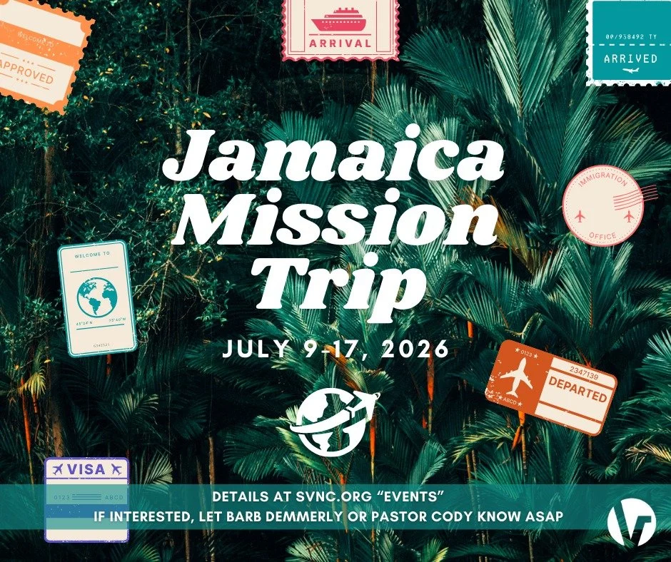 Join us this summer as we take a team from SVNC to serve in Jamaica from July 9&ndash;17! Our team will have the opportunity to participate in minor construction projects and evangelism.

We&rsquo;re looking for people with willing hands and compassi