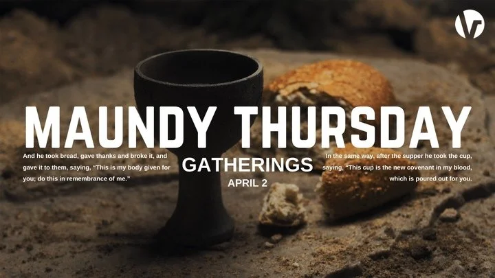 During this time we reflect on Jesus&rsquo; last meal with His disciples and the call to love one another as He loves us. This culminates with the receiving of the bread and cup as we partake in communion together. Each gathering lasts thirty minutes