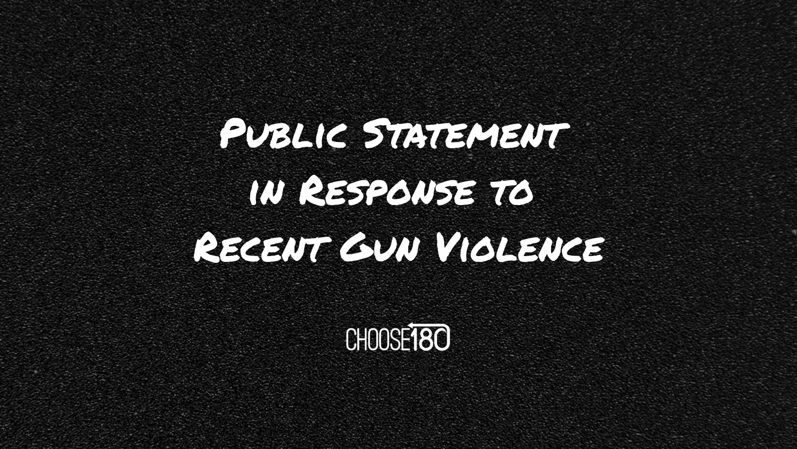 Public Statement in Response to Recent Gun Violence