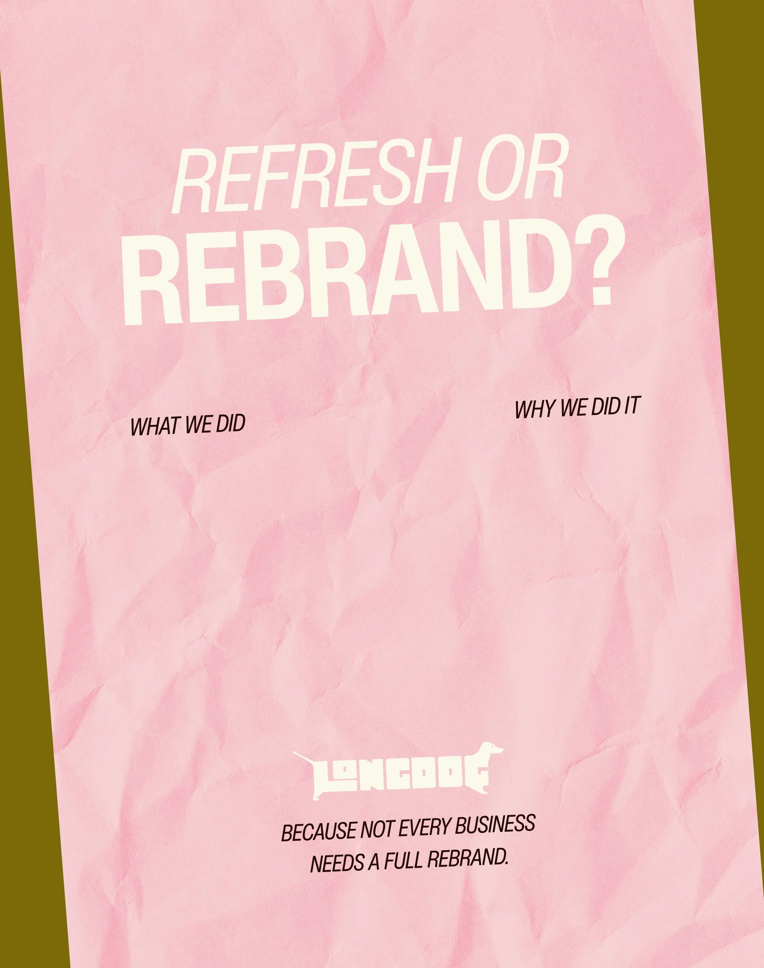 Your business grows. Your brand should grow with it. 🐾

That&rsquo;s why we did a refresh.

We didn&rsquo;t need to start from scratch, we needed to evolve what was already working. We kept the personality, the fun, and the energy, while creating a 