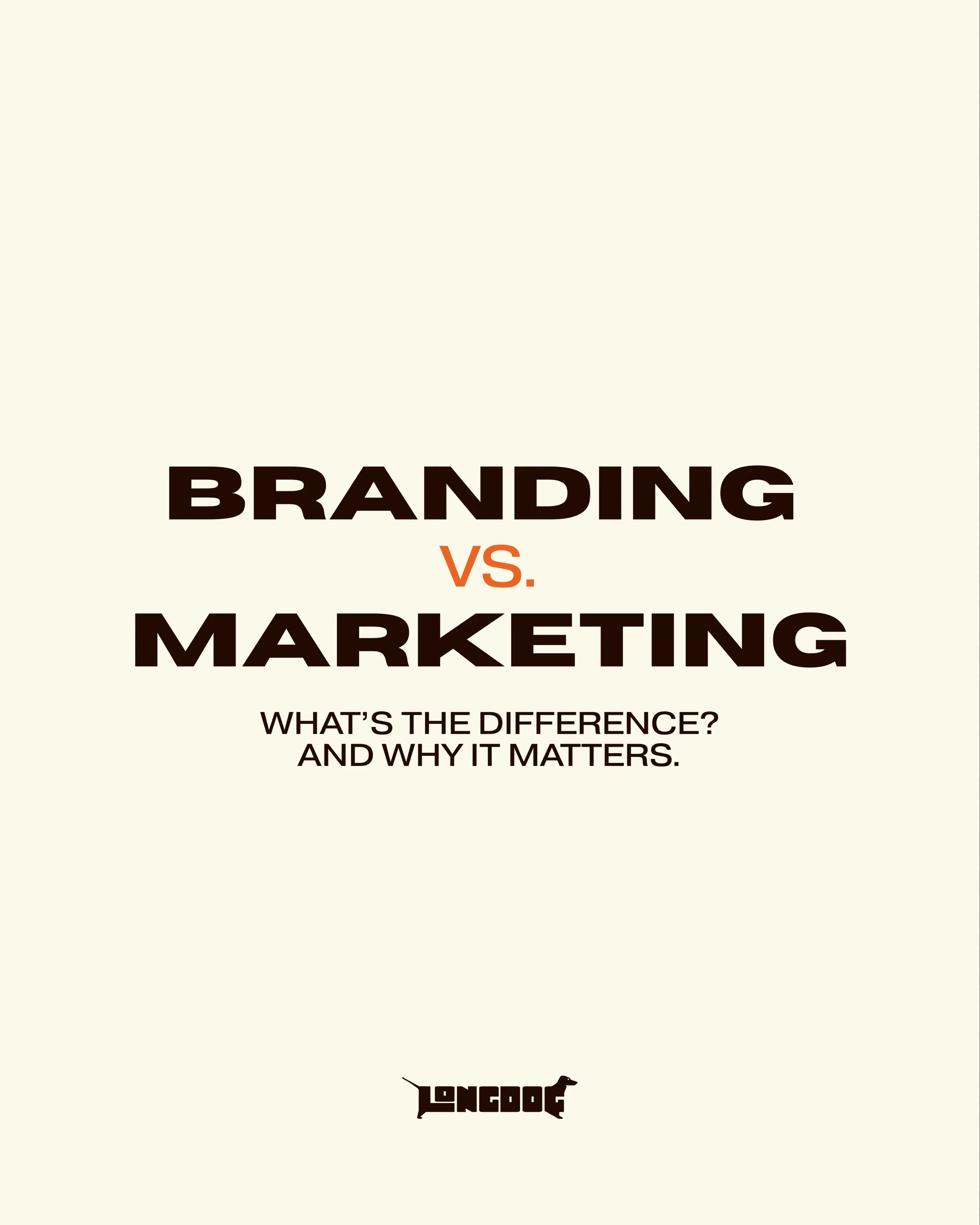 Branding &ne; Marketing. And knowing the difference matters!

Branding sets the background.
Marketing gets the ball rolling.
You need both! 
WE HANDLE BOTH!

Let us get the ball rolling on both so you don&rsquo;t have to.