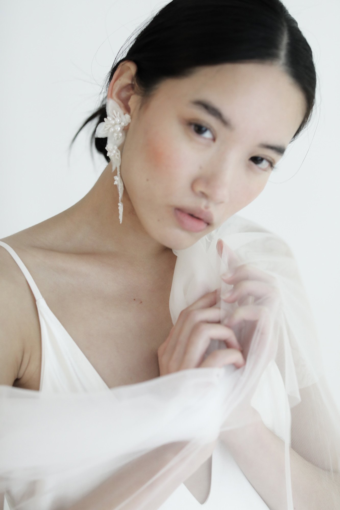 Lola Tier Earrings by A.B. ELLIE Bridal Accessories — A.B. ELLIE