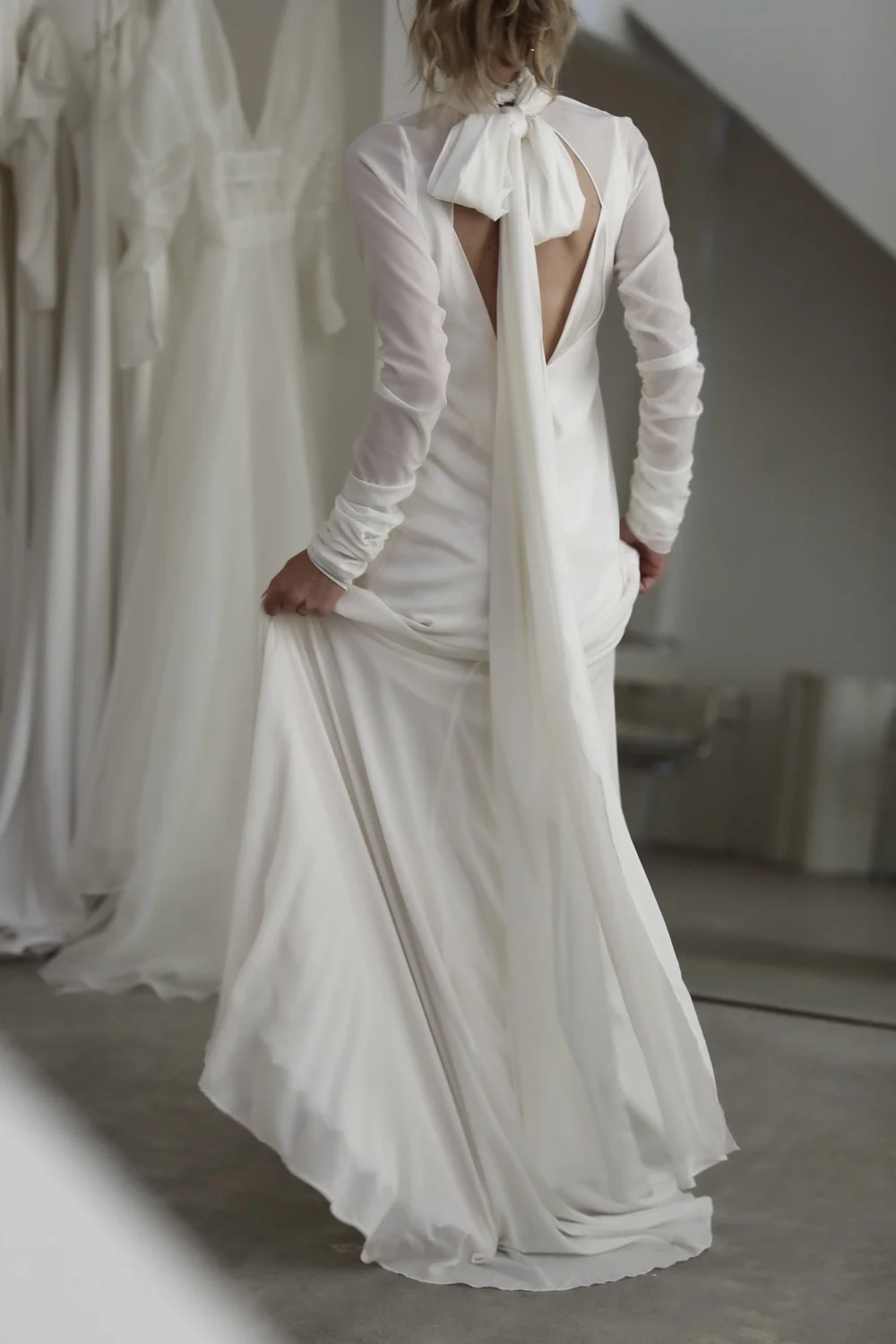 Chiffon Bow Overlay by A.B. ELLIE Bridal Accessories  A.B. ELLIE