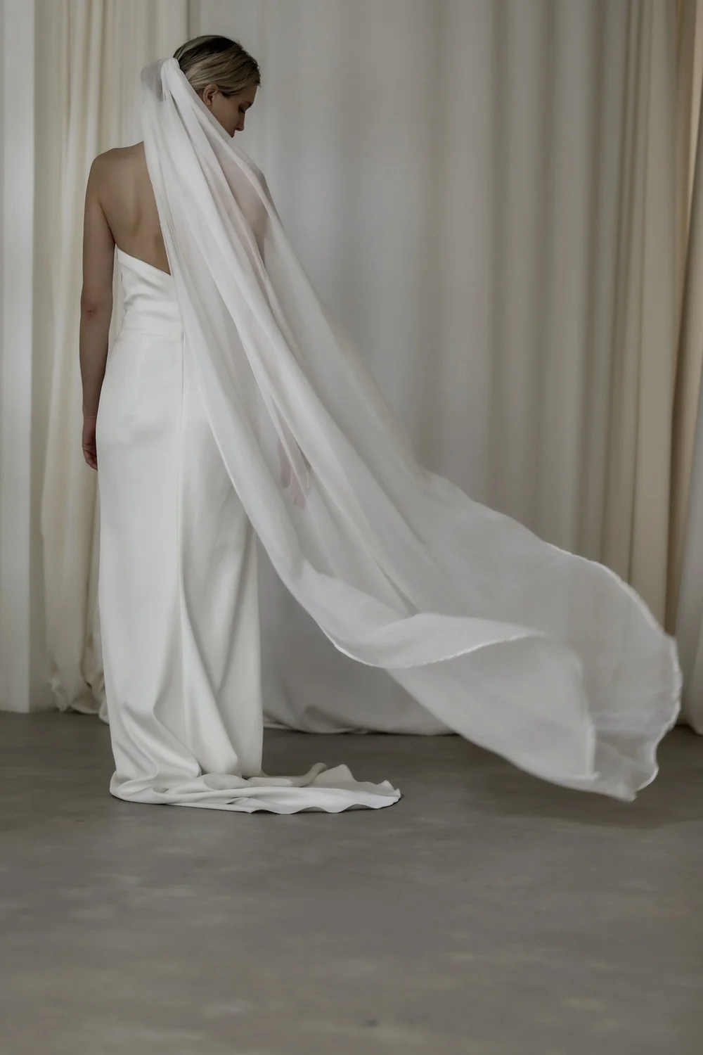 Silk Chiffon Veil — A.B. ELLIE display picture 3