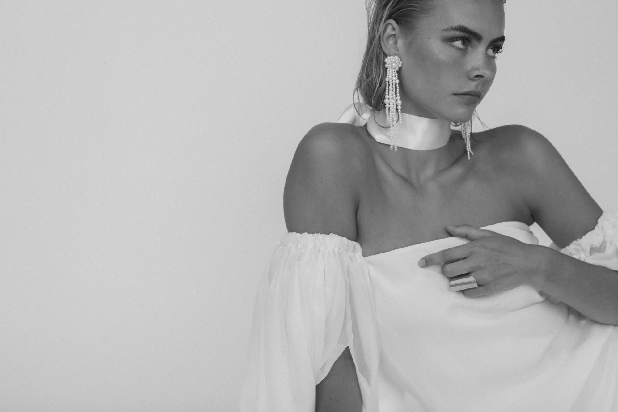 Drew Tassel Earrings by A.B. ELLIE Bridal Accessories — A.B. ELLIE