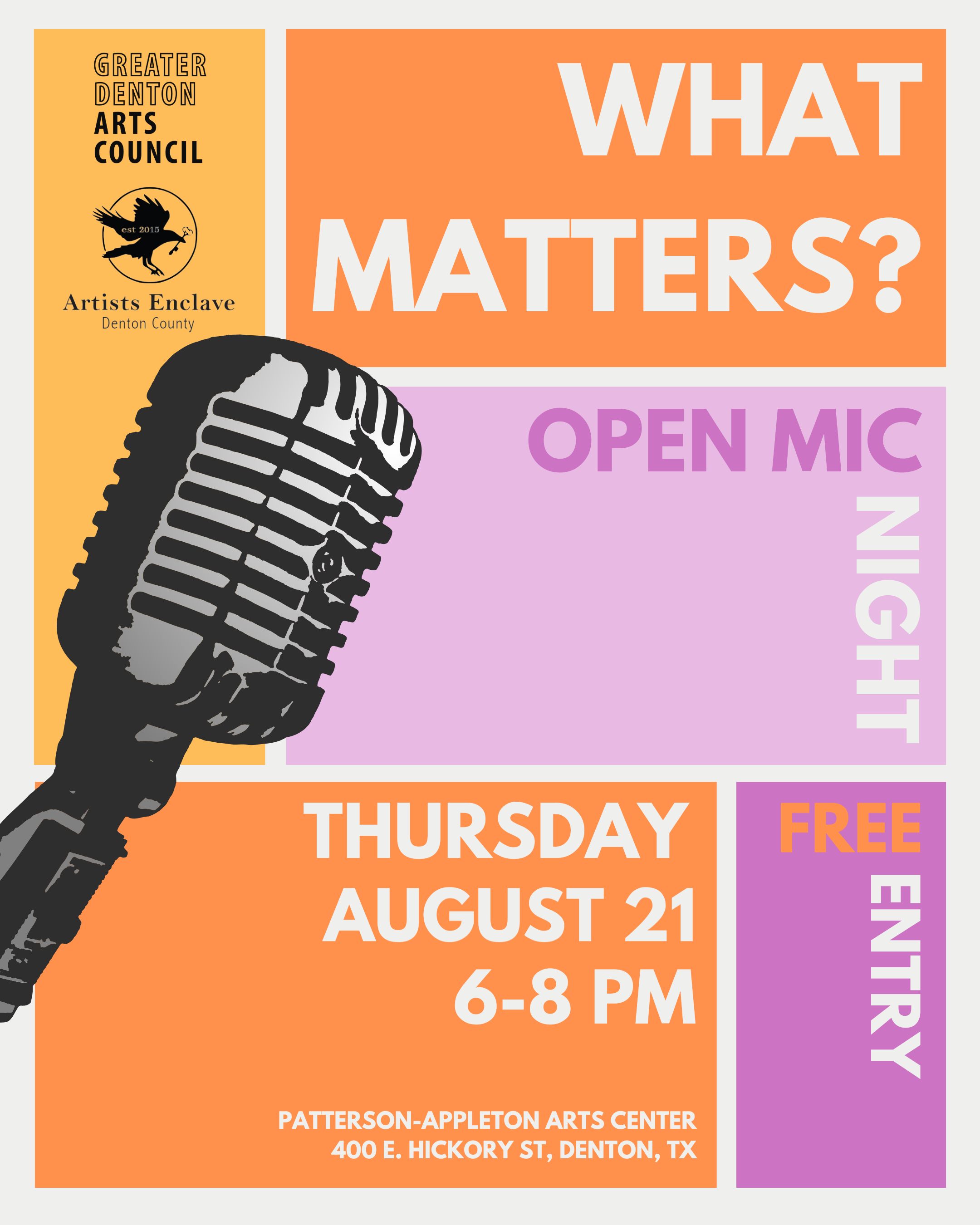 Open Mic Night: “What matters?”
