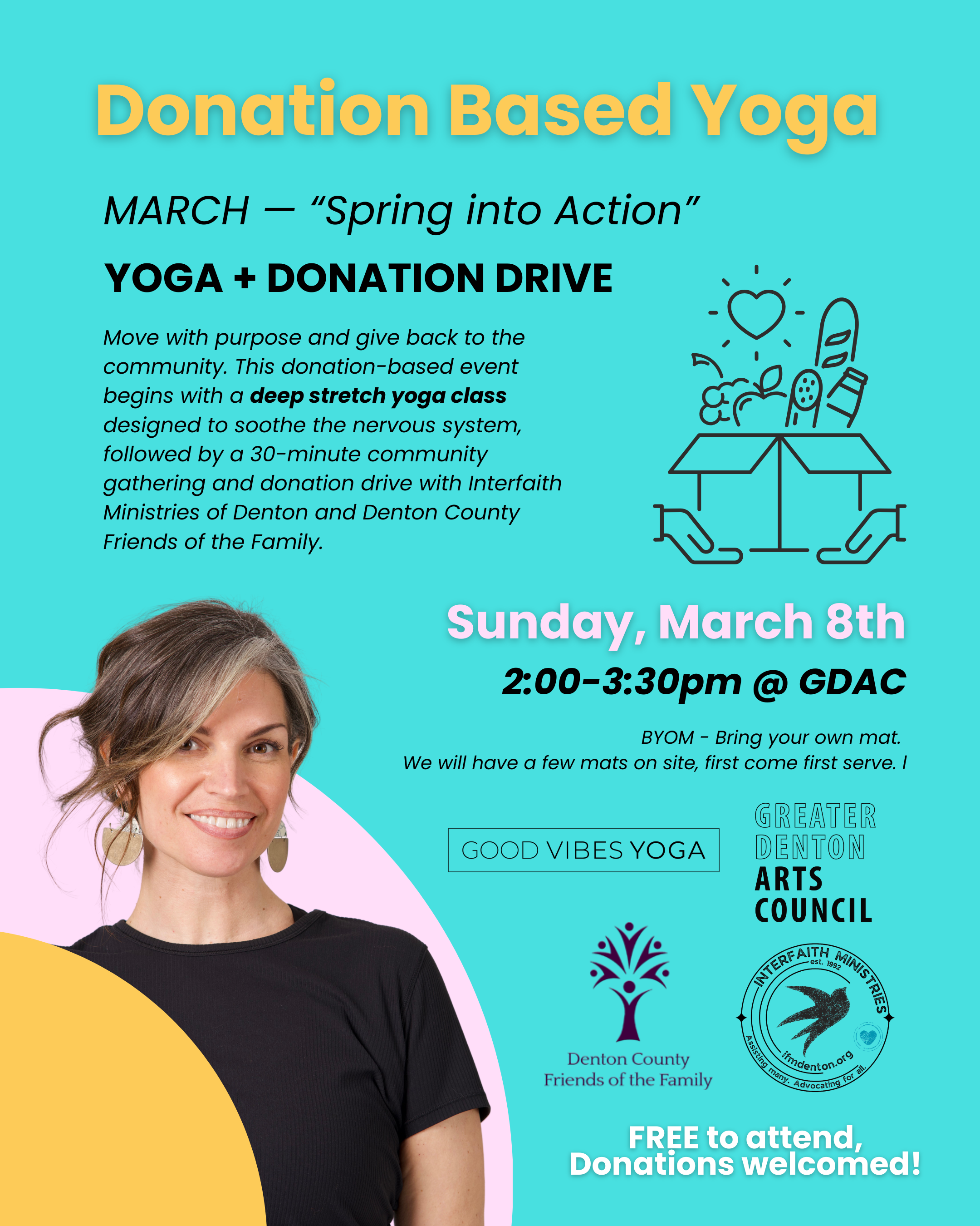 Donation-based Yoga: Spring into Action