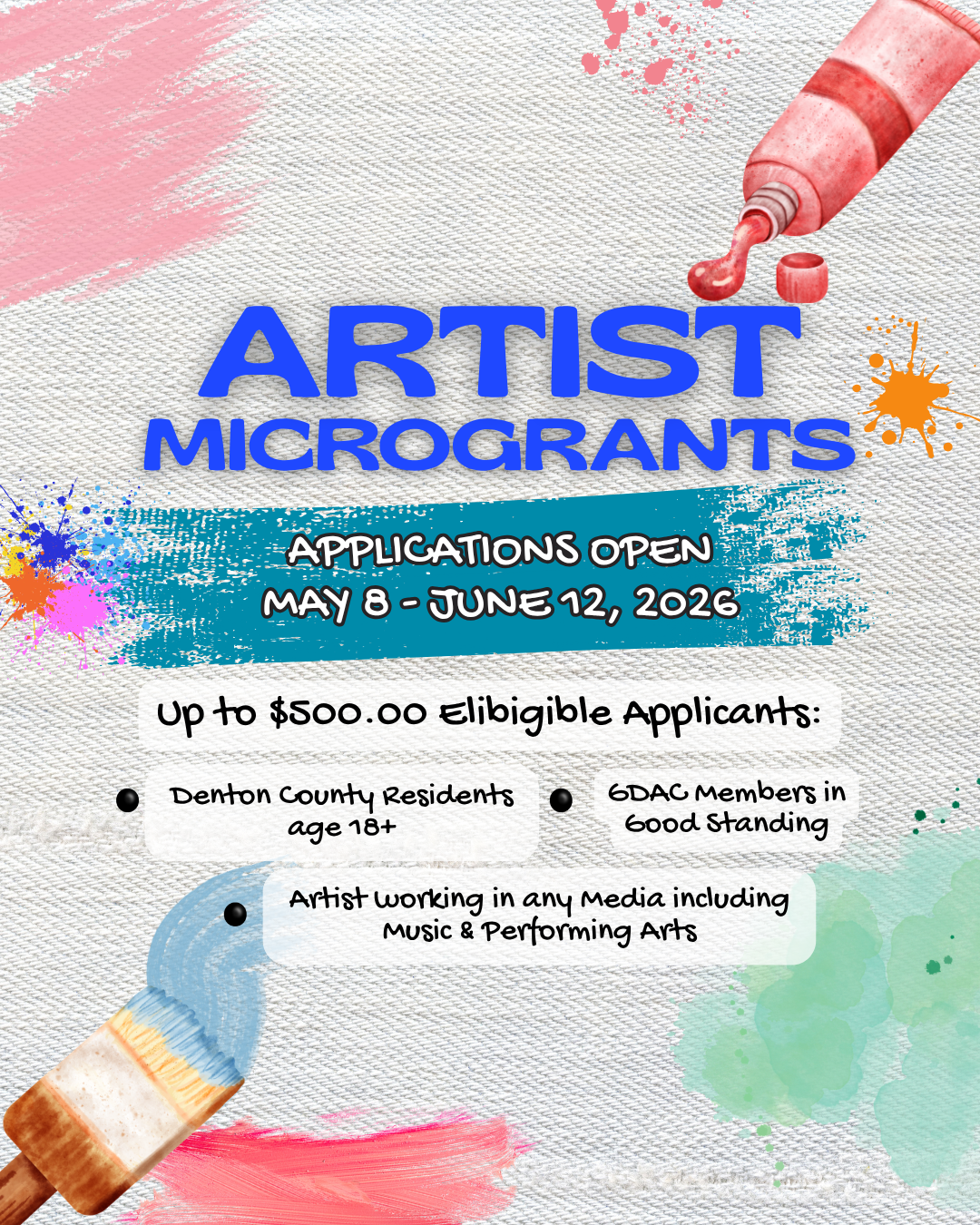 2026 Artist Micro-grants