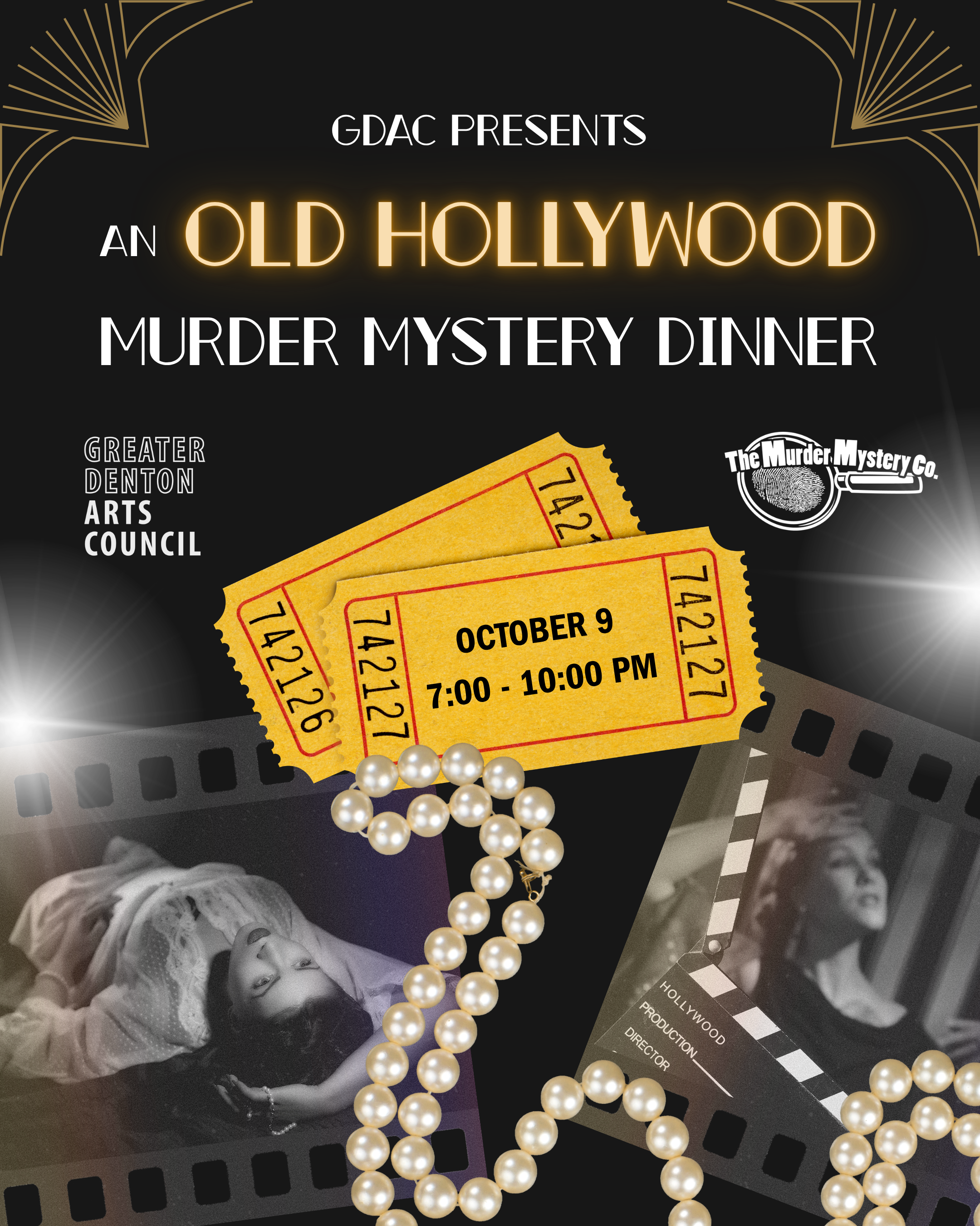 Old Hollywood Murder Mystery Dinner