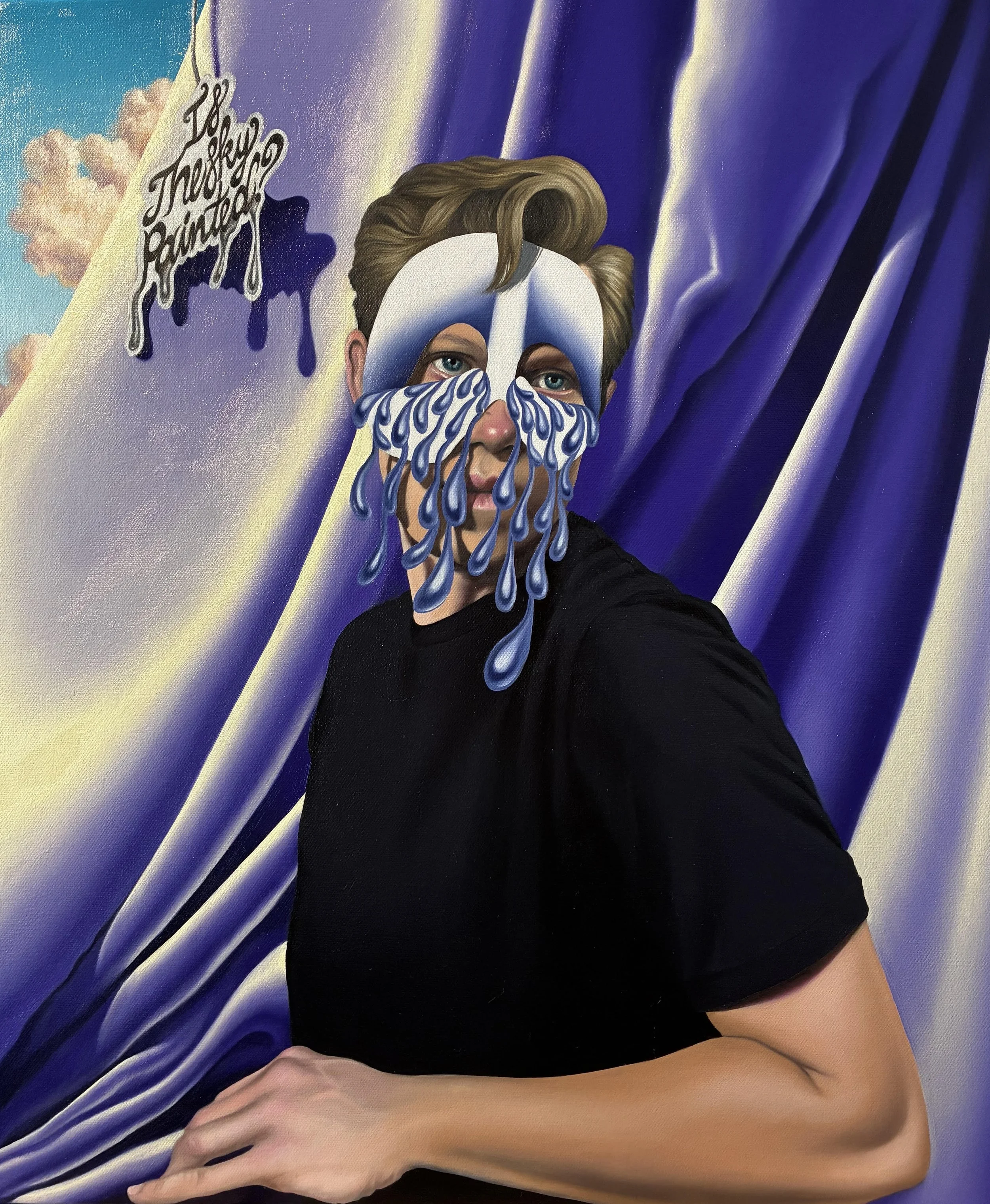 Ben Tollefson: Is The Sky Painted, 2026. Oil on canvas, 24 x 20 inches.