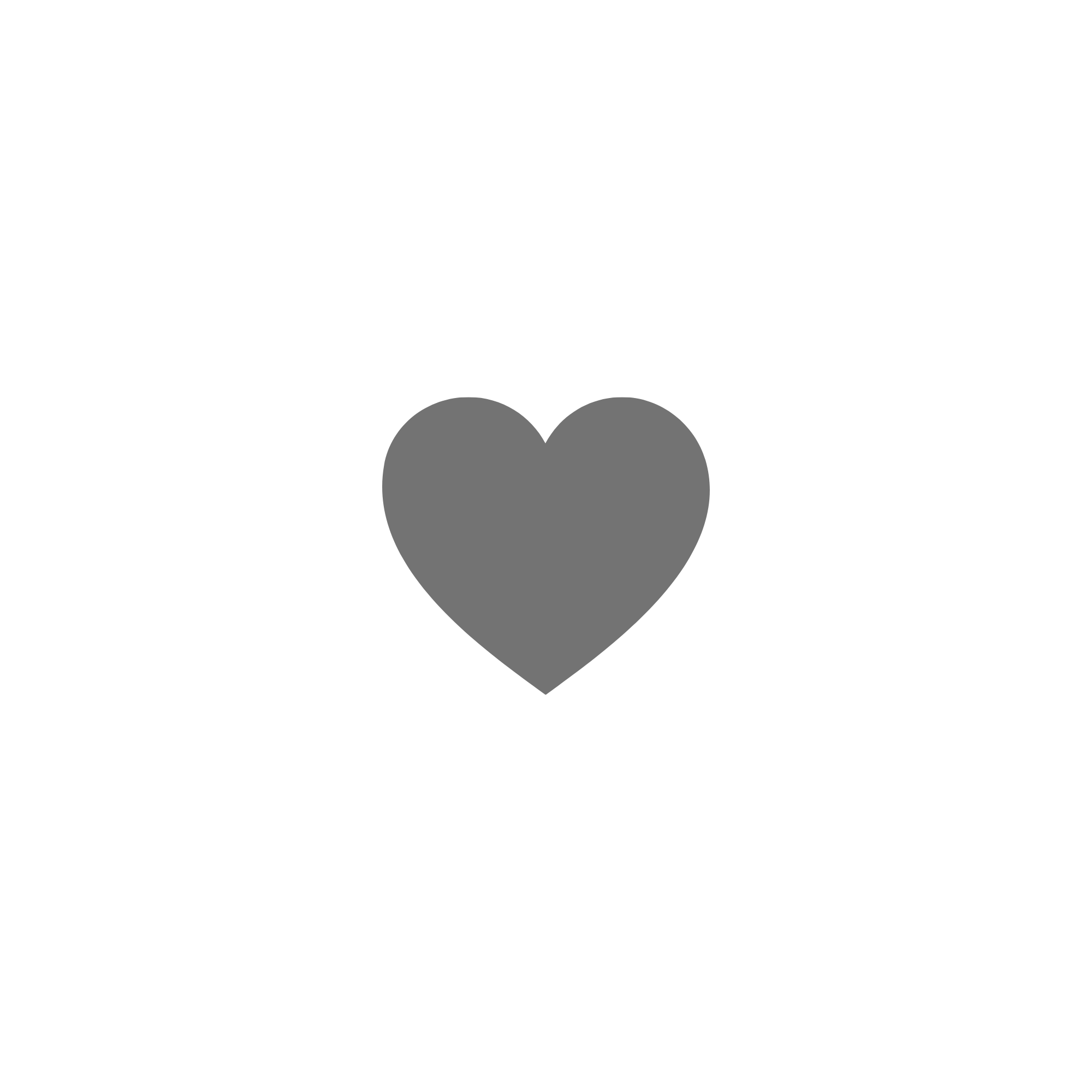 Black background with a large gray heart and a smaller gray heart above it, positioned centrally.