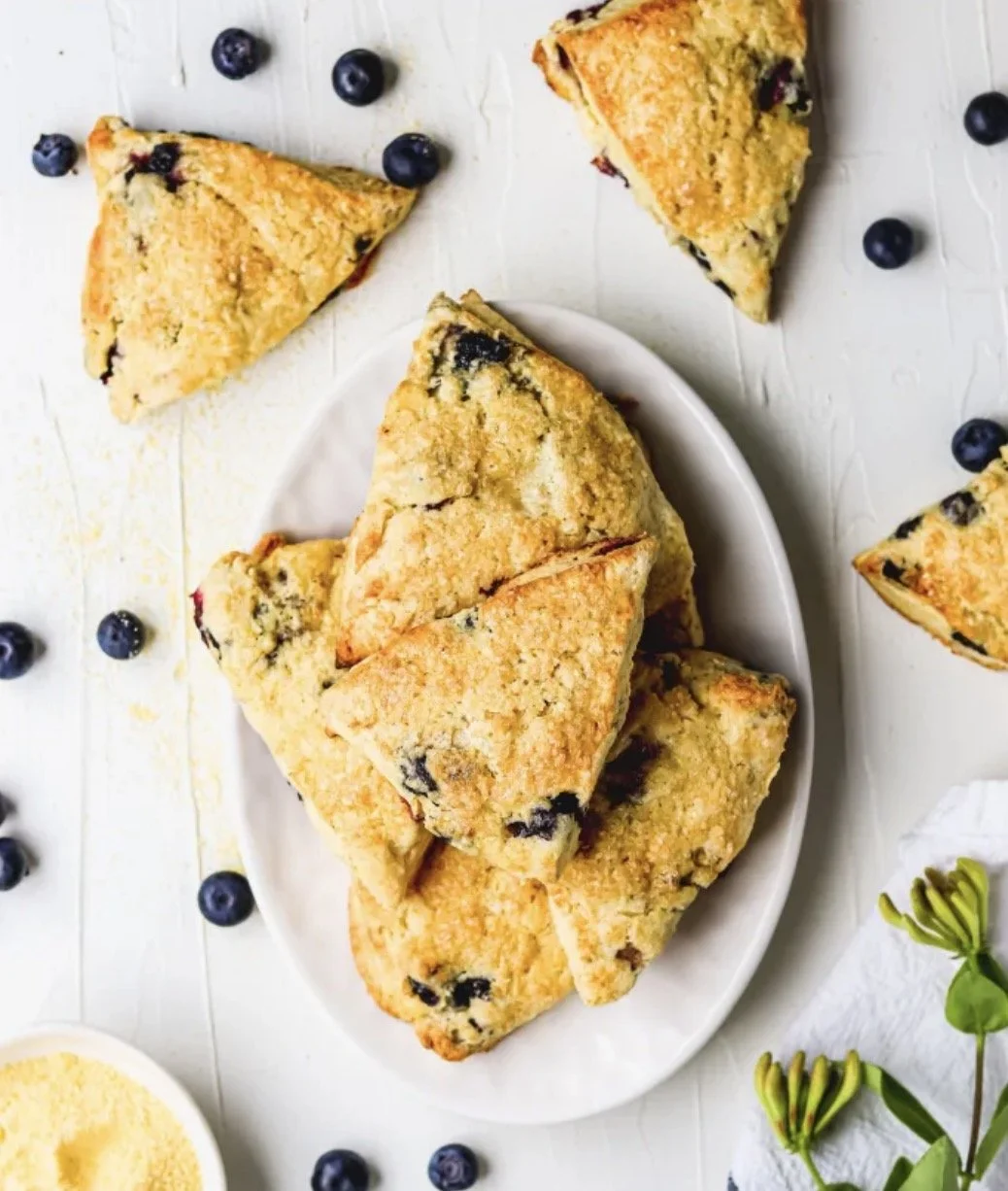 Blueberry & Cornmeal Scones